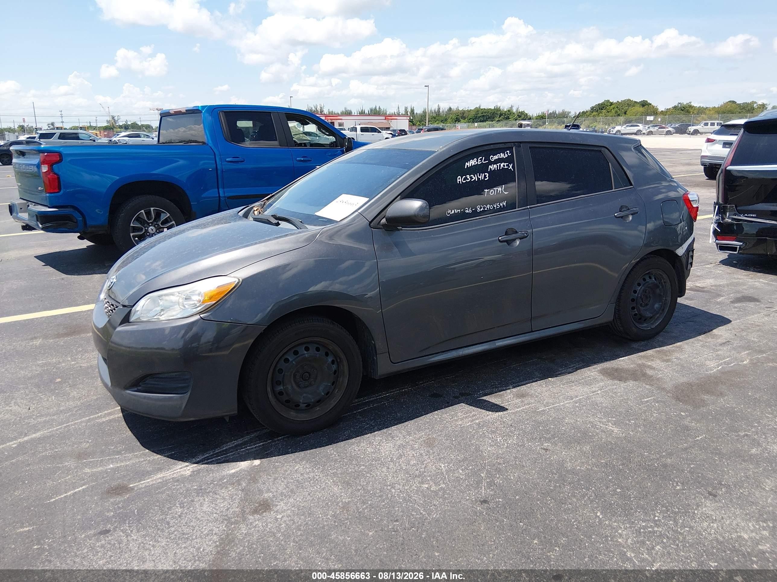 2010 Toyota Matrix   Gray vin: 2T1KU4EE1AC331413