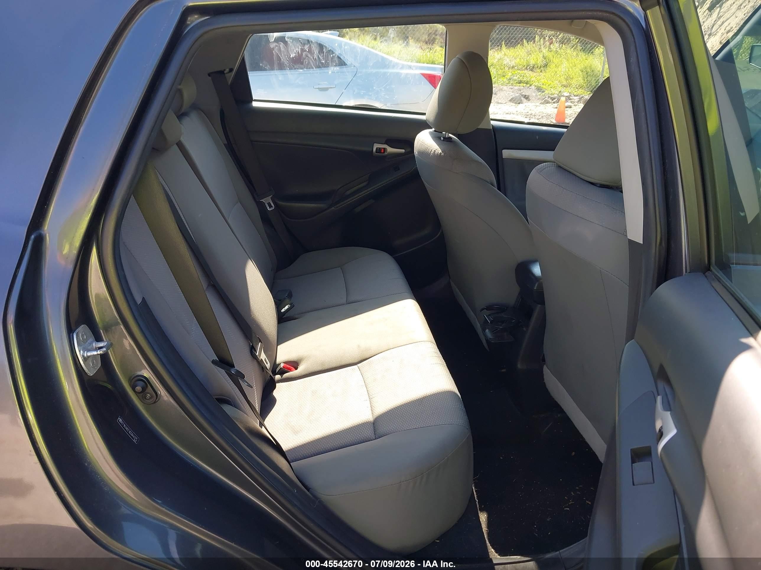 2012 Toyota Matrix L Gray vin: 2T1KU4EE1CC844275