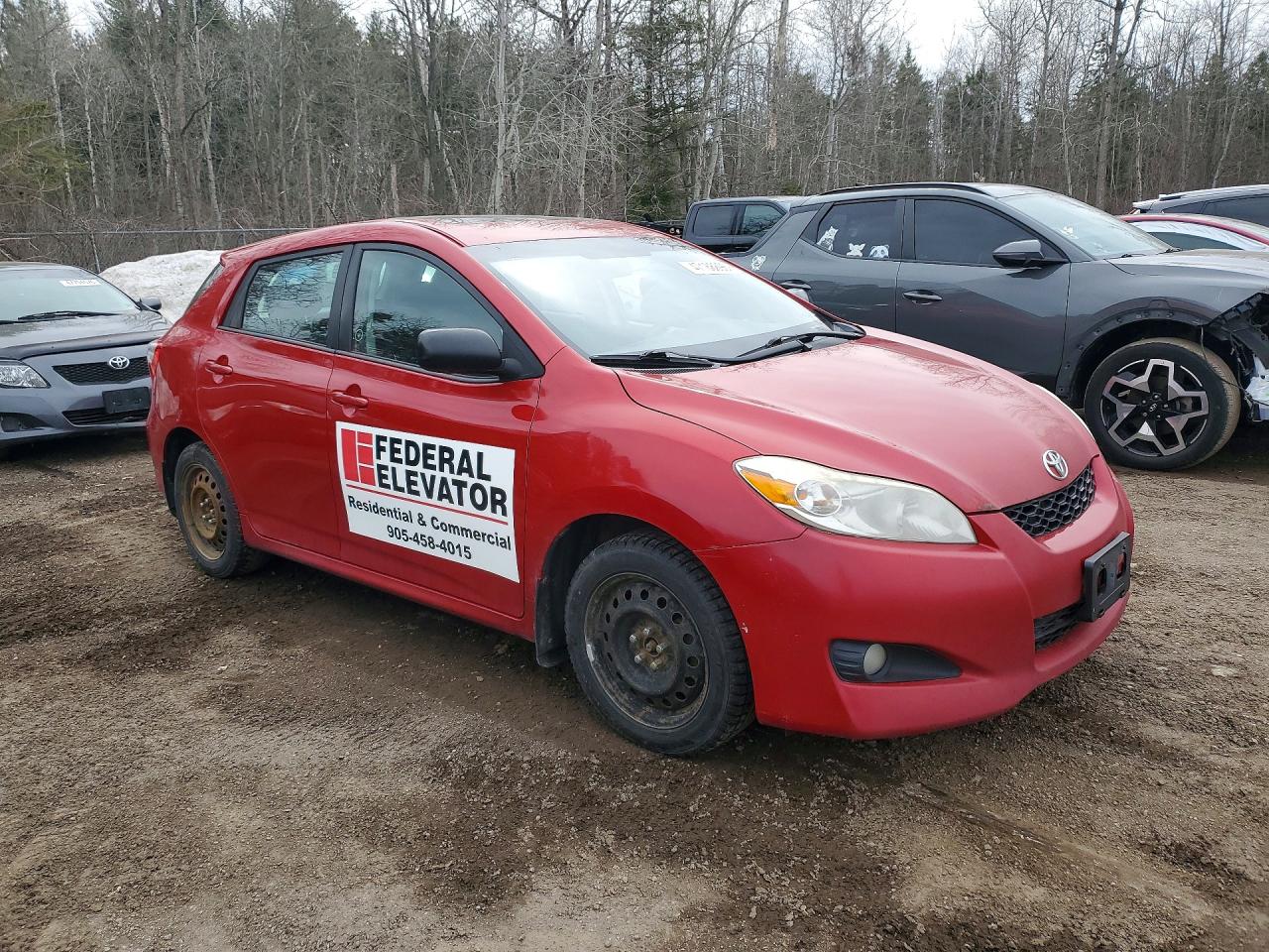2014 Toyota Matrix Красный vin: 2T1KU4EE1EC132903