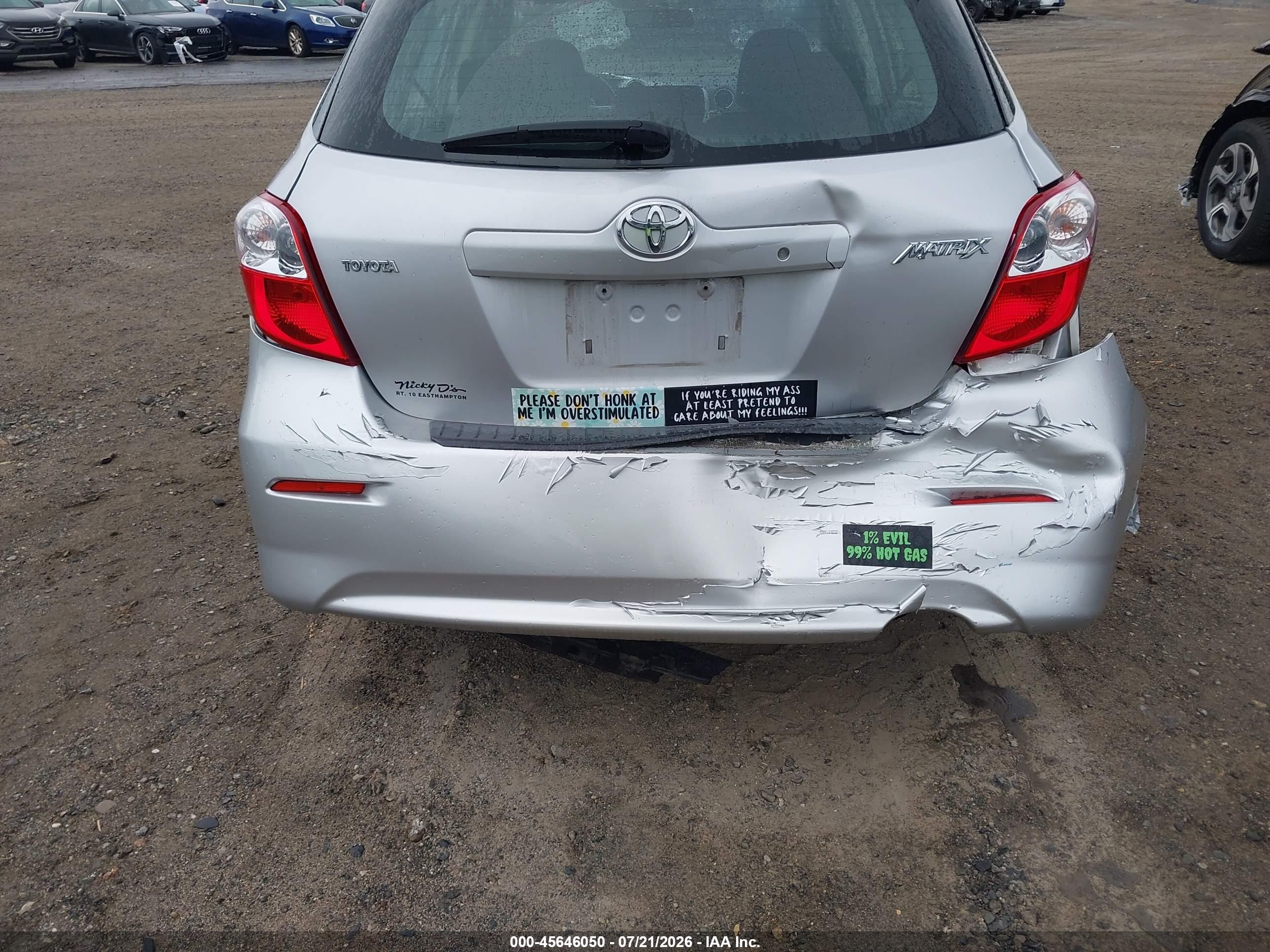 2010 Toyota Matrix   Silver vin: 2T1KU4EE2AC333896