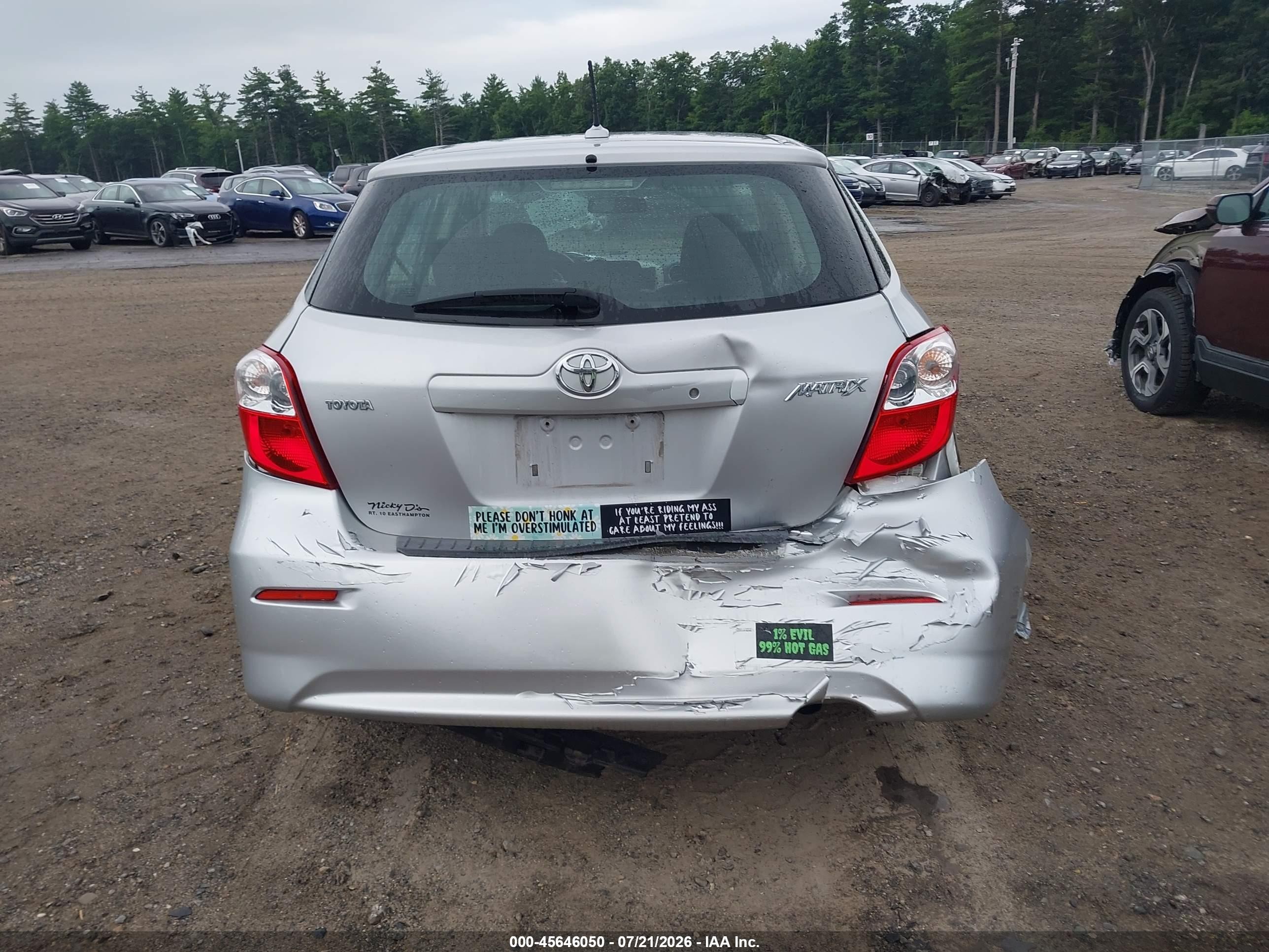2010 Toyota Matrix   Silver vin: 2T1KU4EE2AC333896