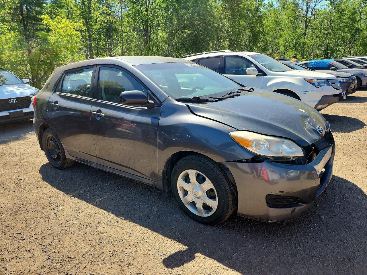 2010 Toyota Matrix Base Gray vin: 2T1KU4EE2AC370088