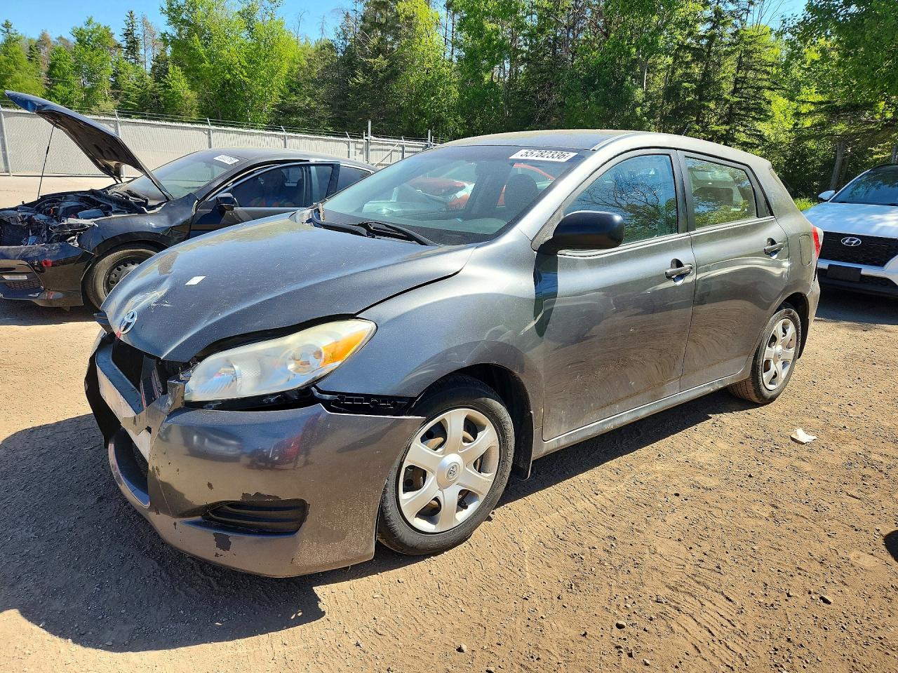 2010 Toyota Matrix Base Gray vin: 2T1KU4EE2AC370088