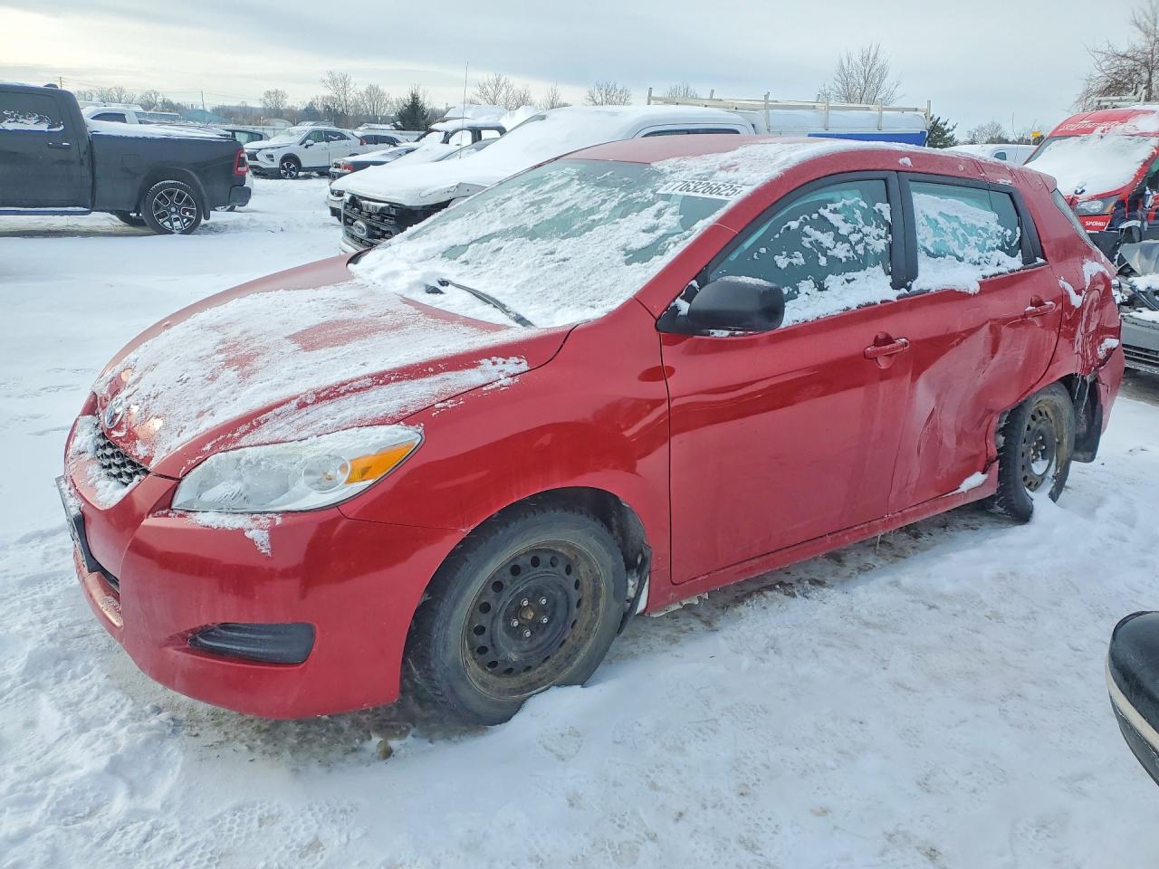 2014 Toyota Matrix Base Red vin: 2T1KU4EE2EC130061