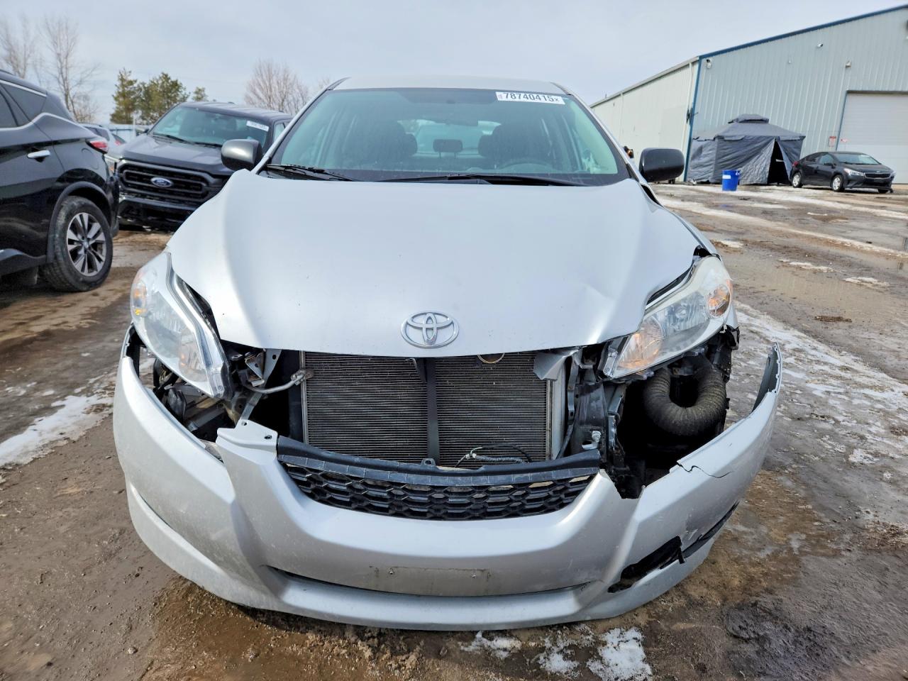 2014 Toyota Matrix Base Silver vin: 2T1KU4EE2EC133333