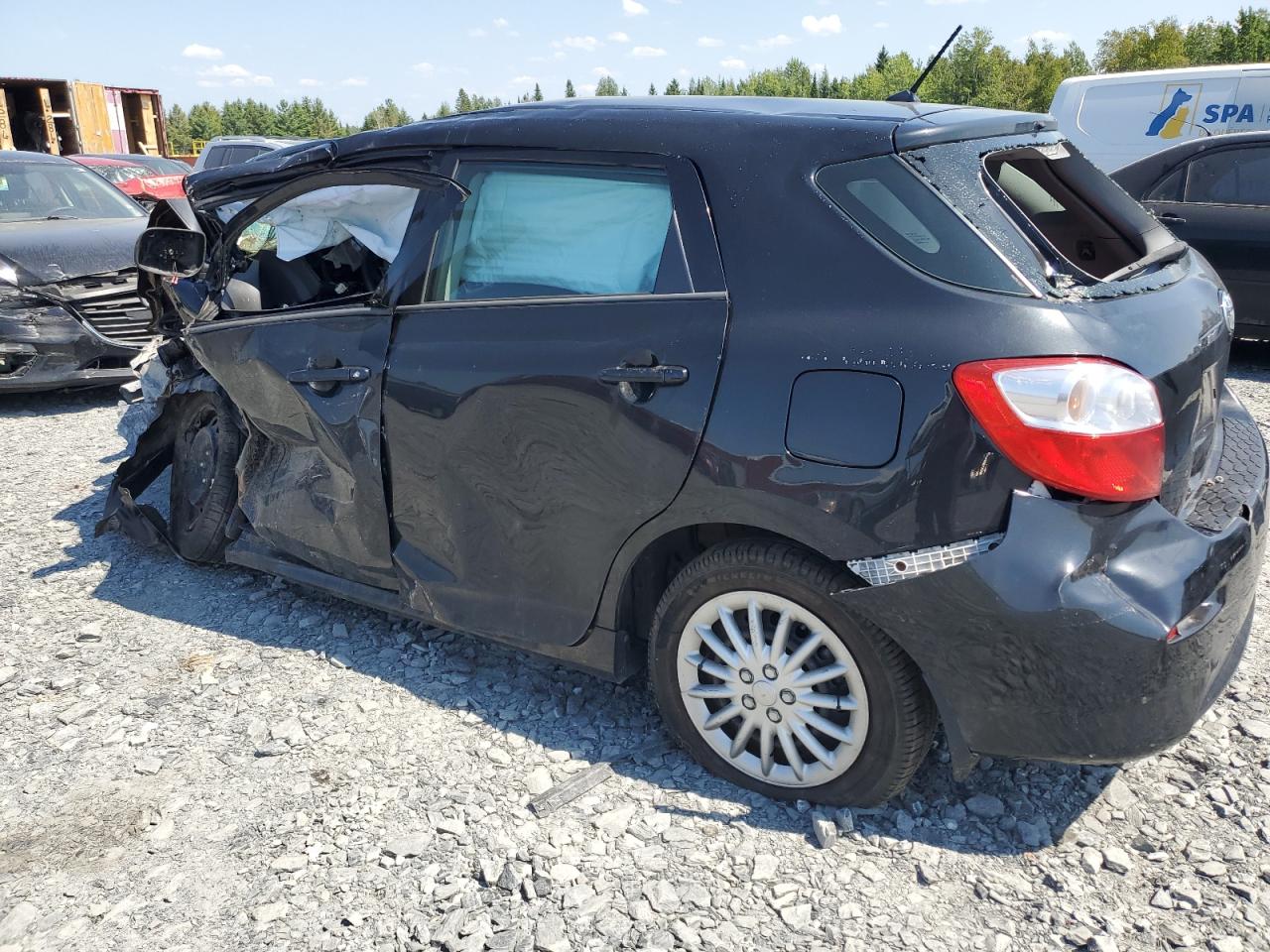 2014 Toyota Matrix Base Black vin: 2T1KU4EE2EC136717