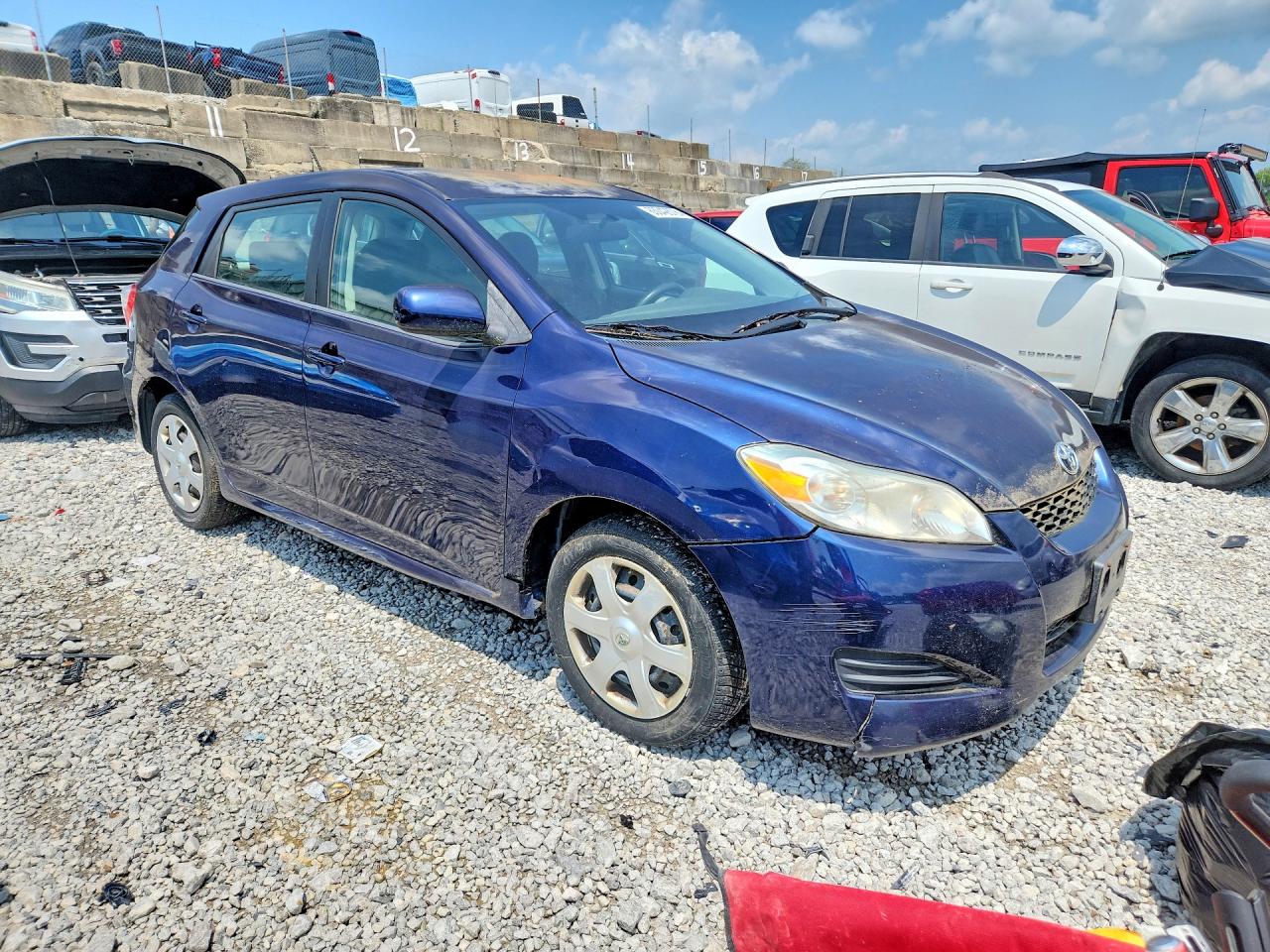 2010 Toyota Matrix Base Blue vin: 2T1KU4EE4AC252978