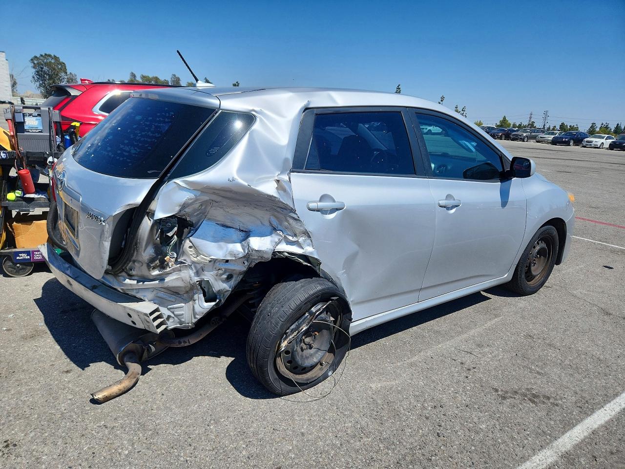 2010 Toyota Matrix Base Silver vin: 2T1KU4EE4AC344818