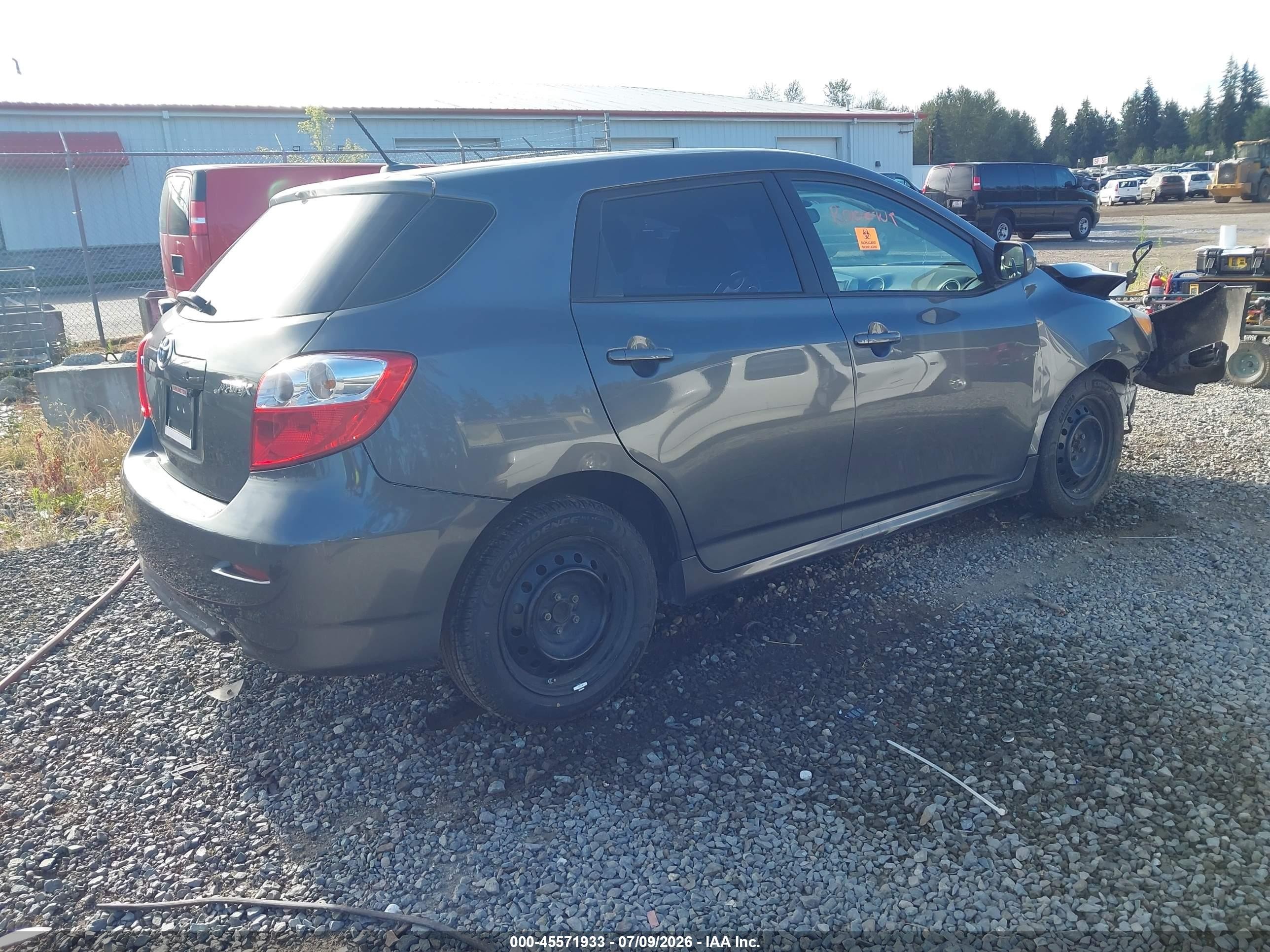 2010 Toyota Matrix   Gray vin: 2T1KU4EE4AC385501