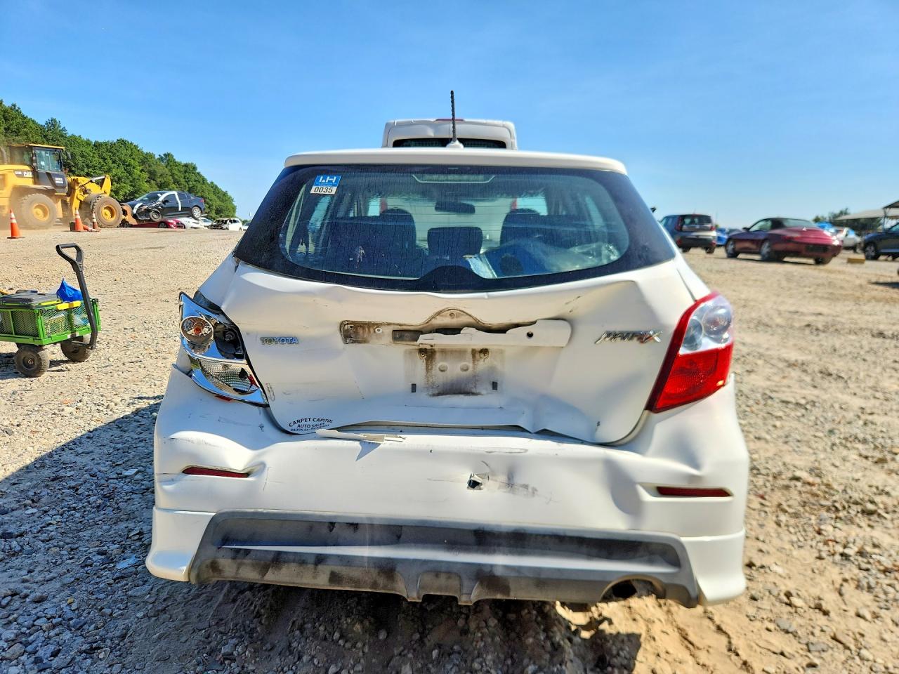 2010 Toyota Matrix Base White vin: 2T1KU4EE4AC493794