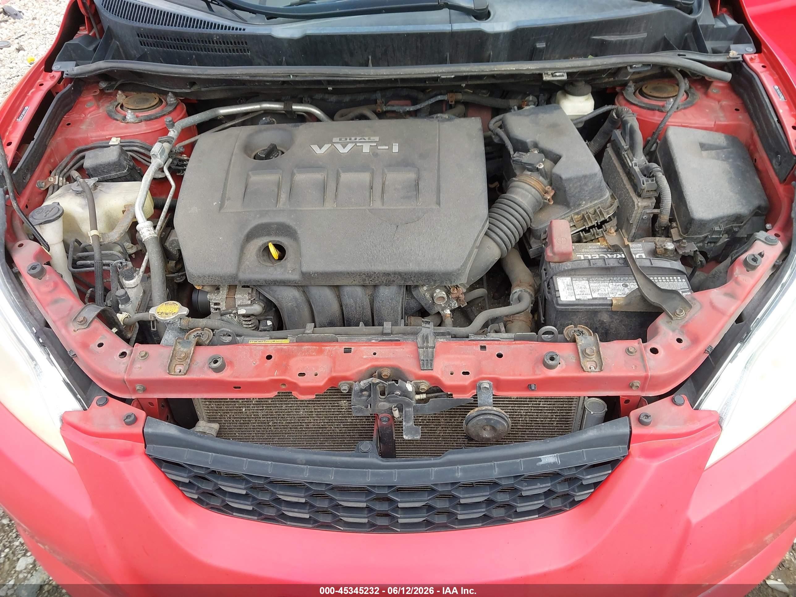 2010 Toyota Matrix   Red vin: 2T1KU4EE5AC309348