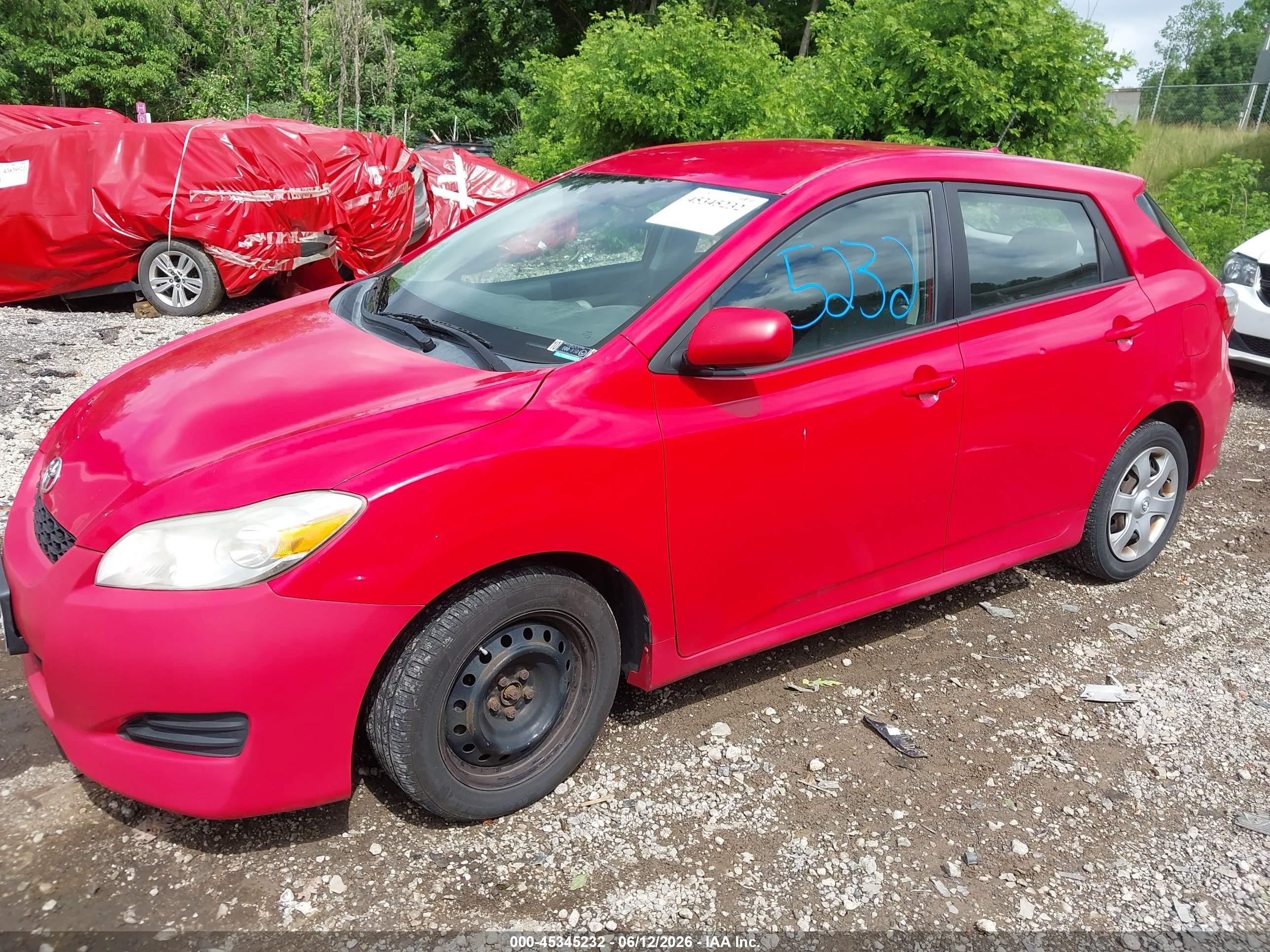 2010 Toyota Matrix   Red vin: 2T1KU4EE5AC309348