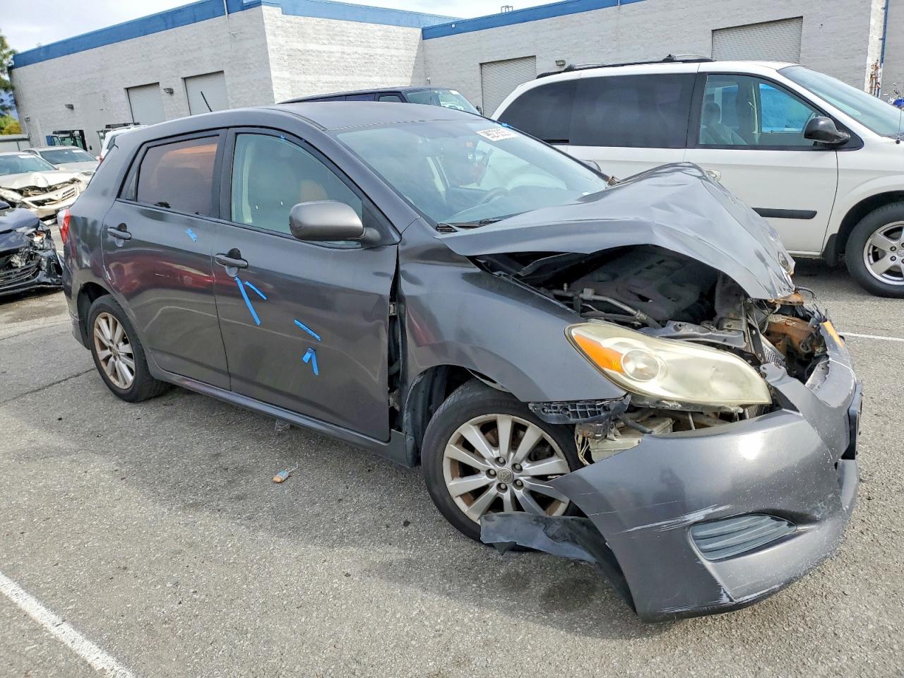 2010 Toyota Corolla Matrix Gray vin: 2T1KU4EE5AC356508