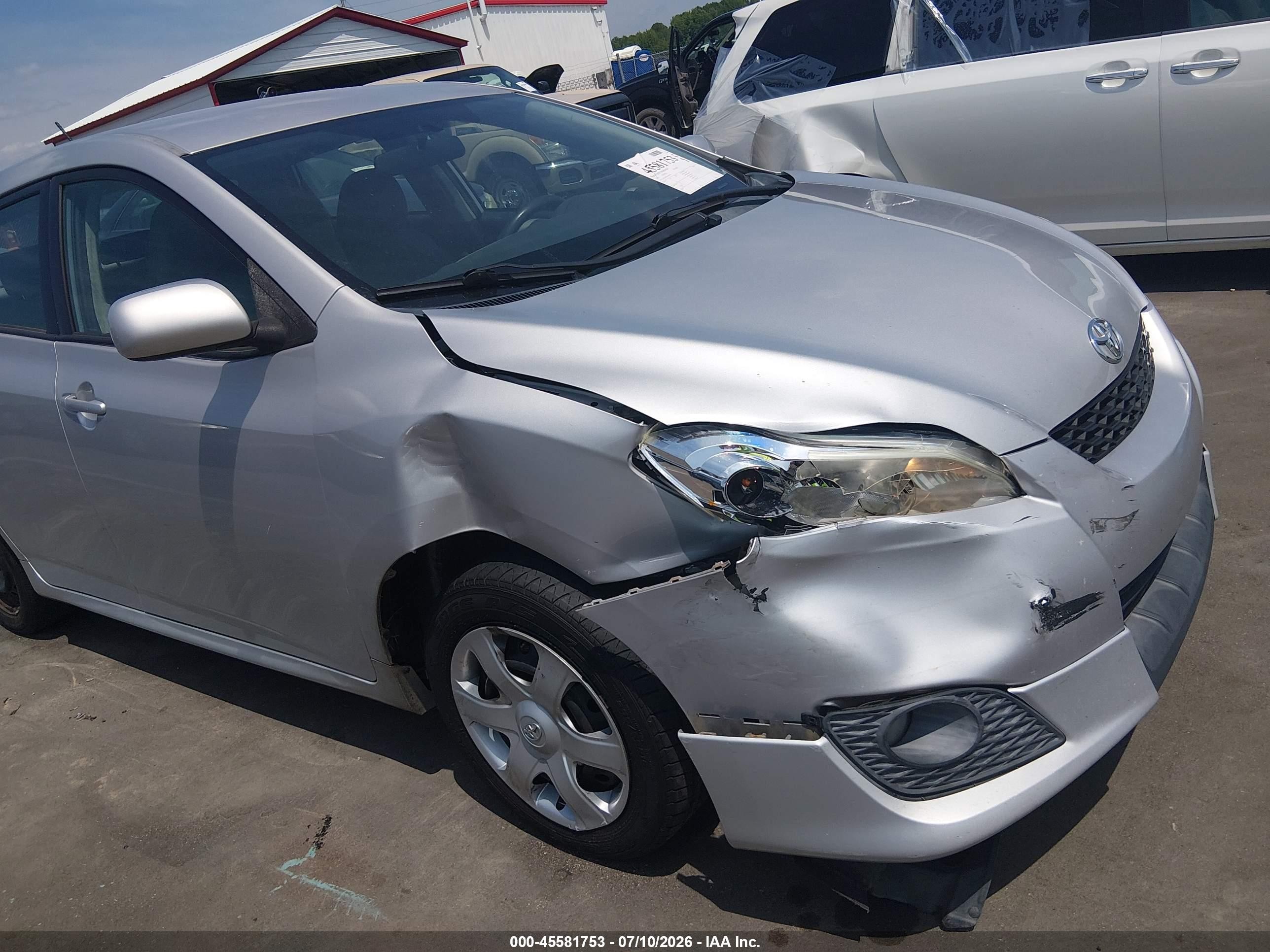 2010 Toyota Matrix   Silver vin: 2T1KU4EE5AC509906
