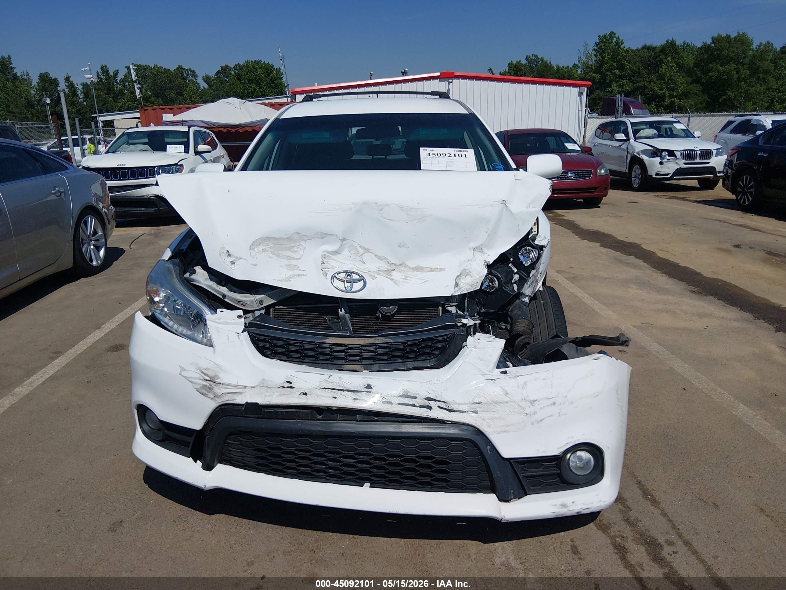 2012 Toyota Matrix L Белый vin: 2T1KU4EE5CC763893