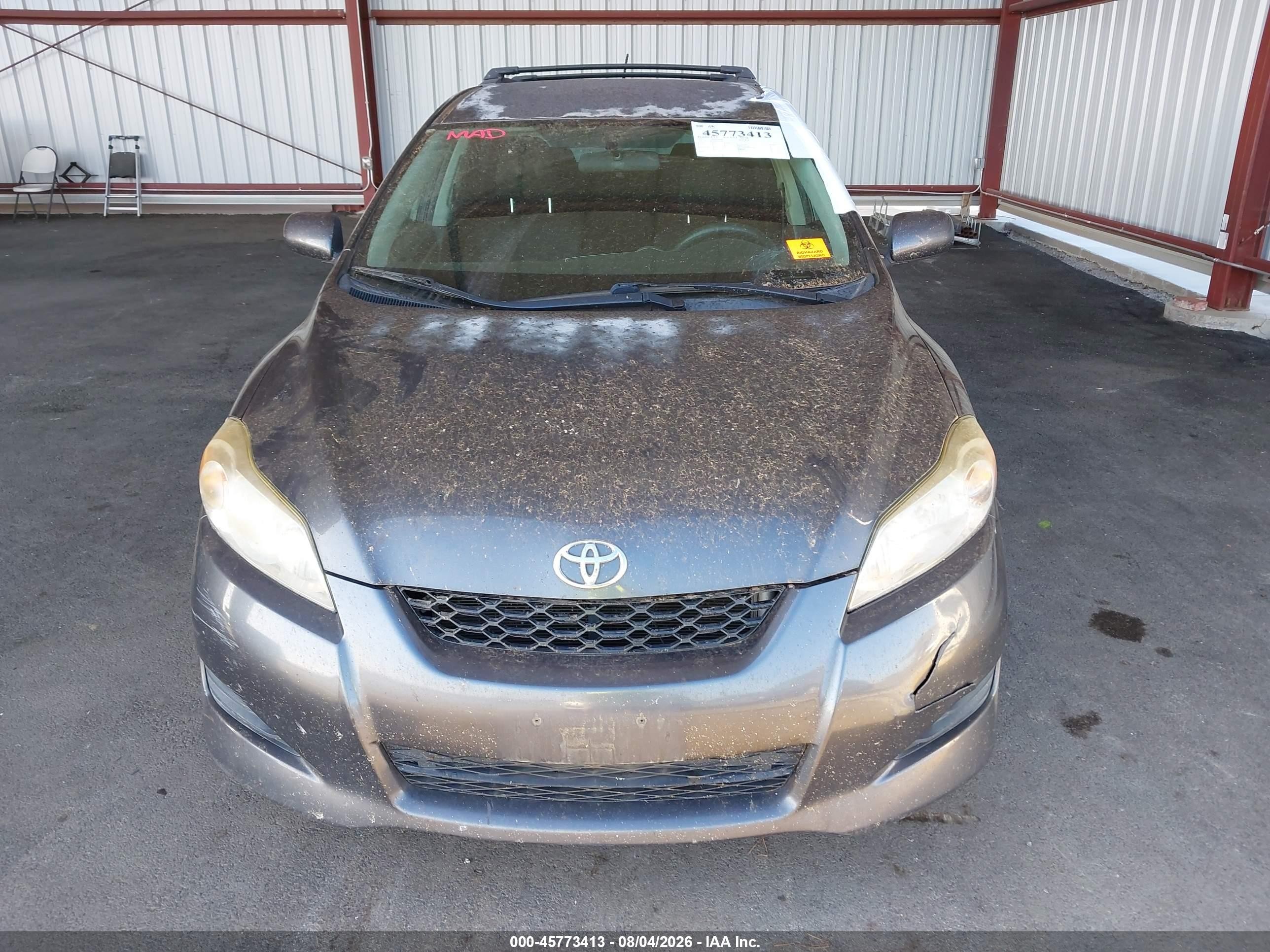 2013 Toyota Matrix L Серый vin: 2T1KU4EE5DC019485