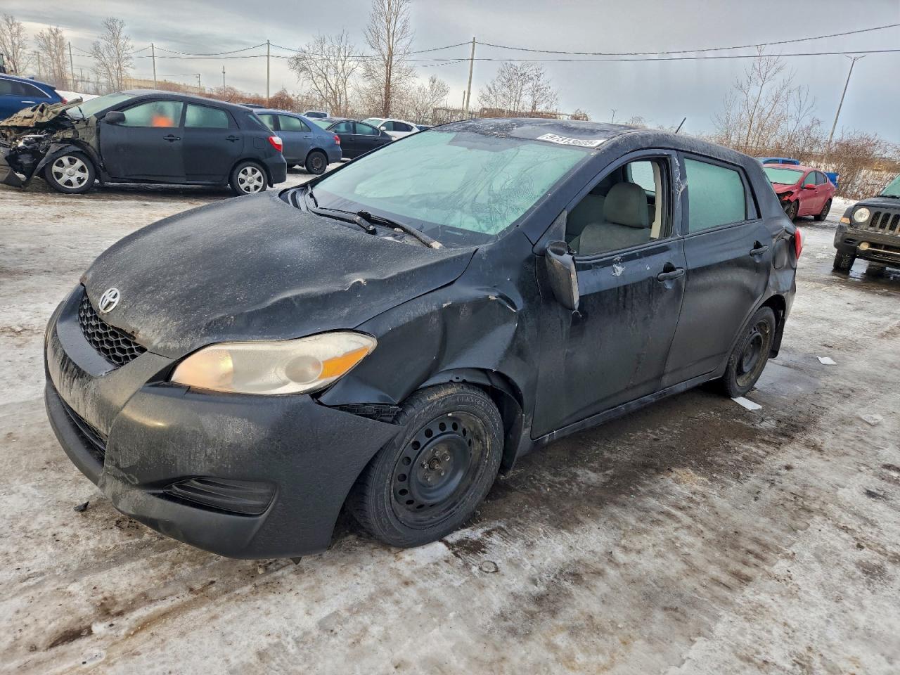 2010 Toyota Corolla Matrix Black vin: 2T1KU4EE6AC203989