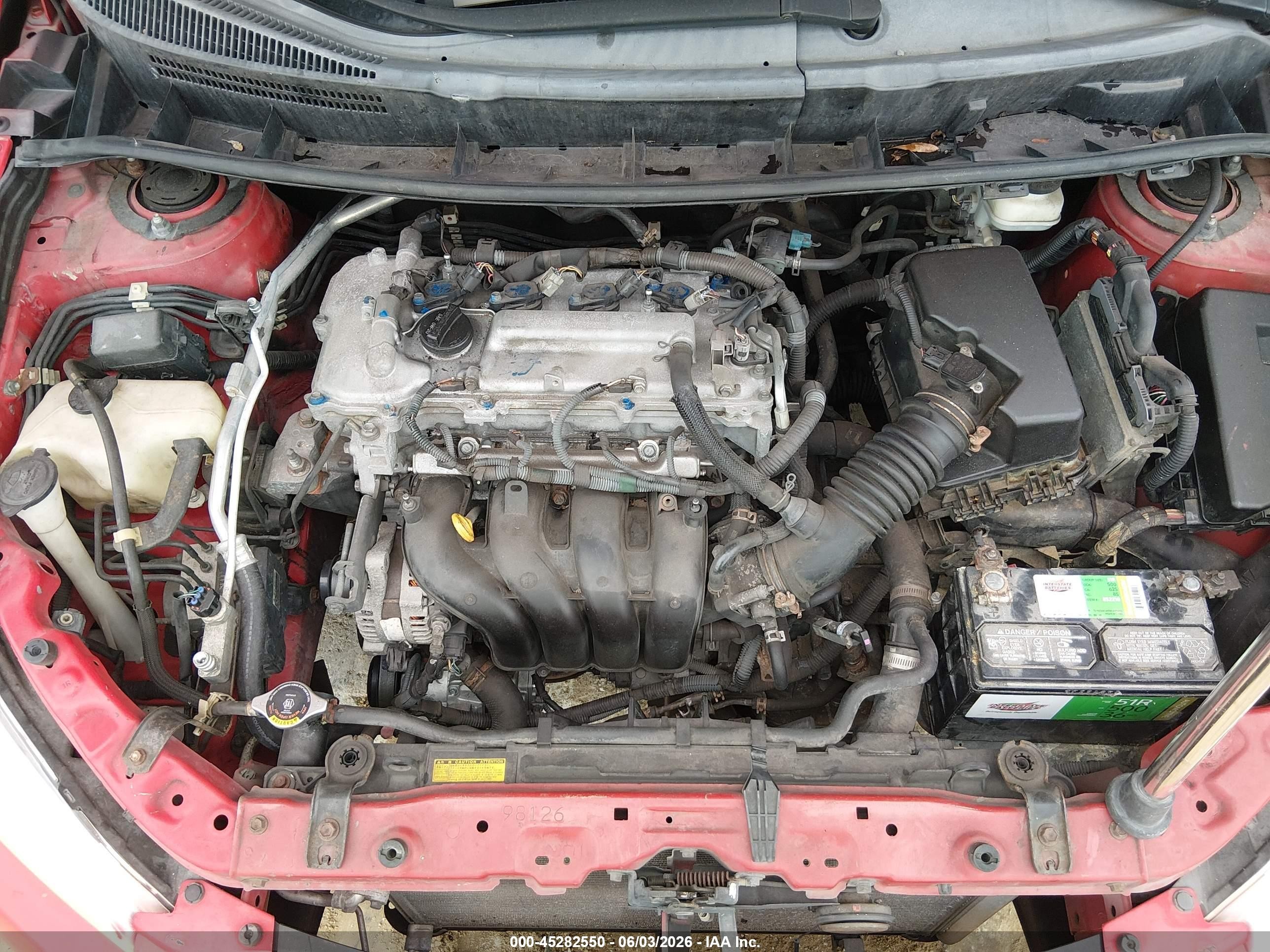 2010 Toyota Matrix   Red vin: 2T1KU4EE6AC232795