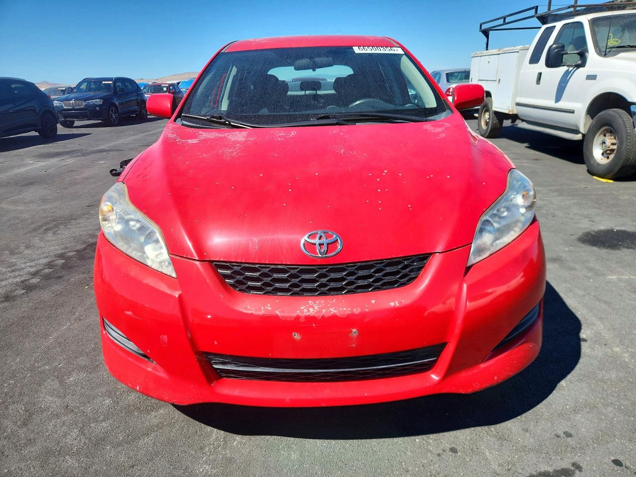 2010 Toyota Matrix Base Red vin: 2T1KU4EE6AC438313