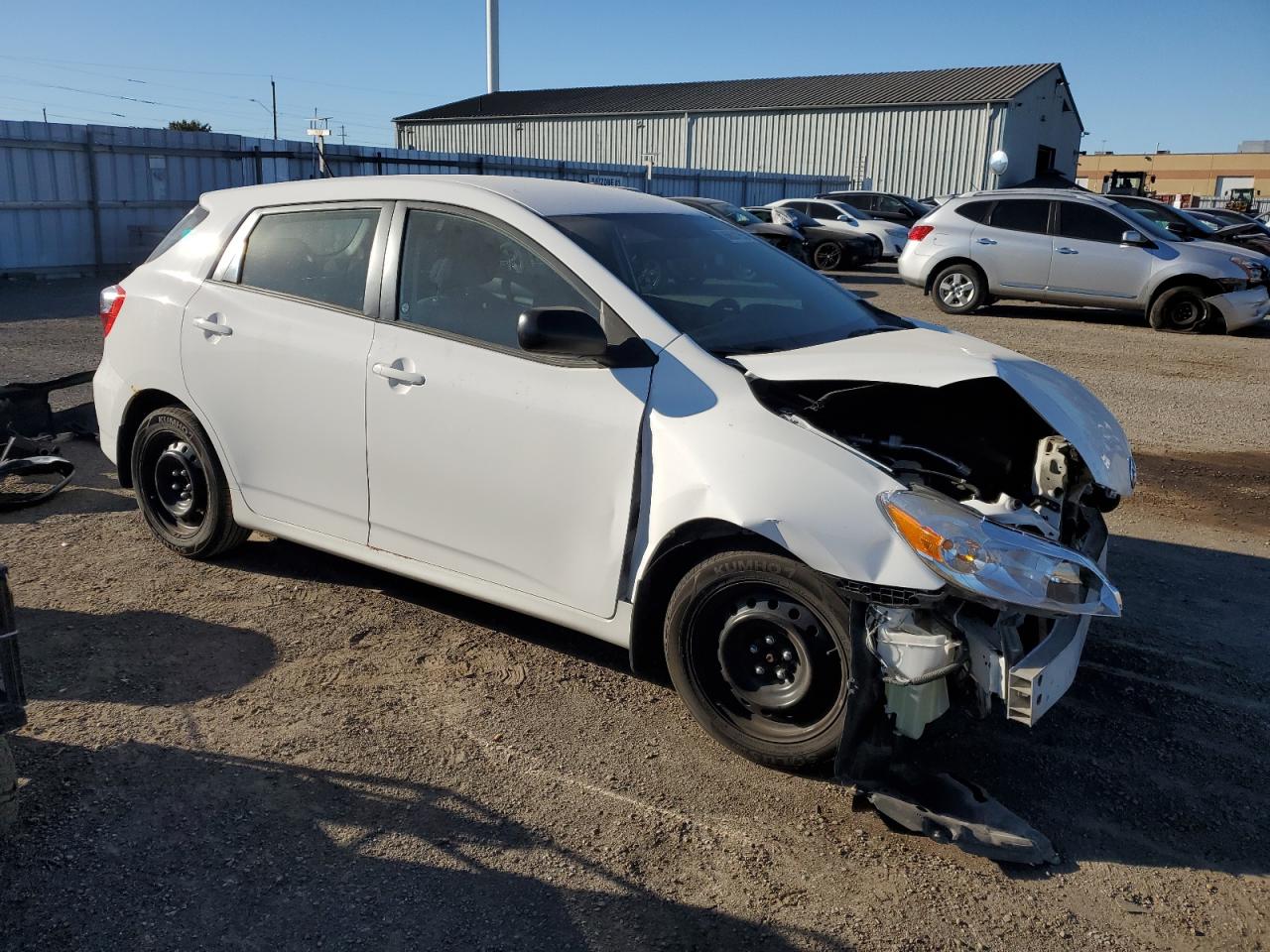 2014 Toyota Matrix Base White vin: 2T1KU4EE6EC134453