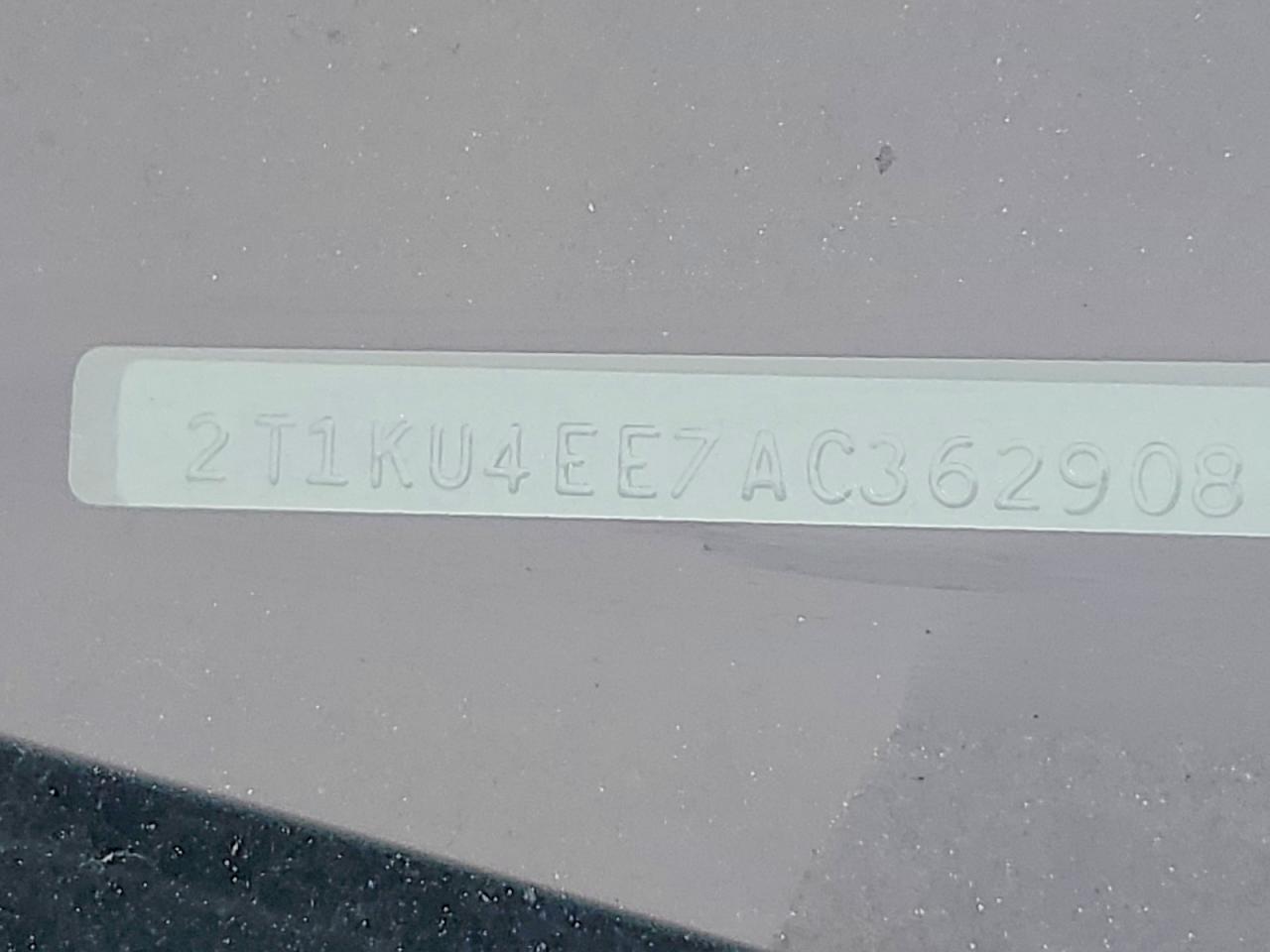 2010 Toyota Matrix Base Gray vin: 2T1KU4EE7AC362908