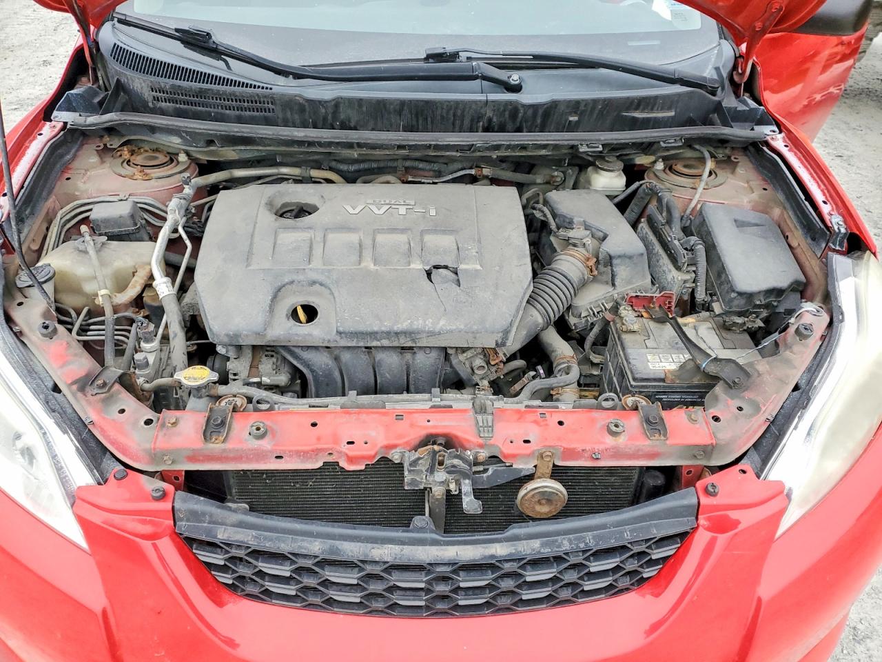 2010 Toyota Corolla Matrix Red vin: 2T1KU4EE7AC398047