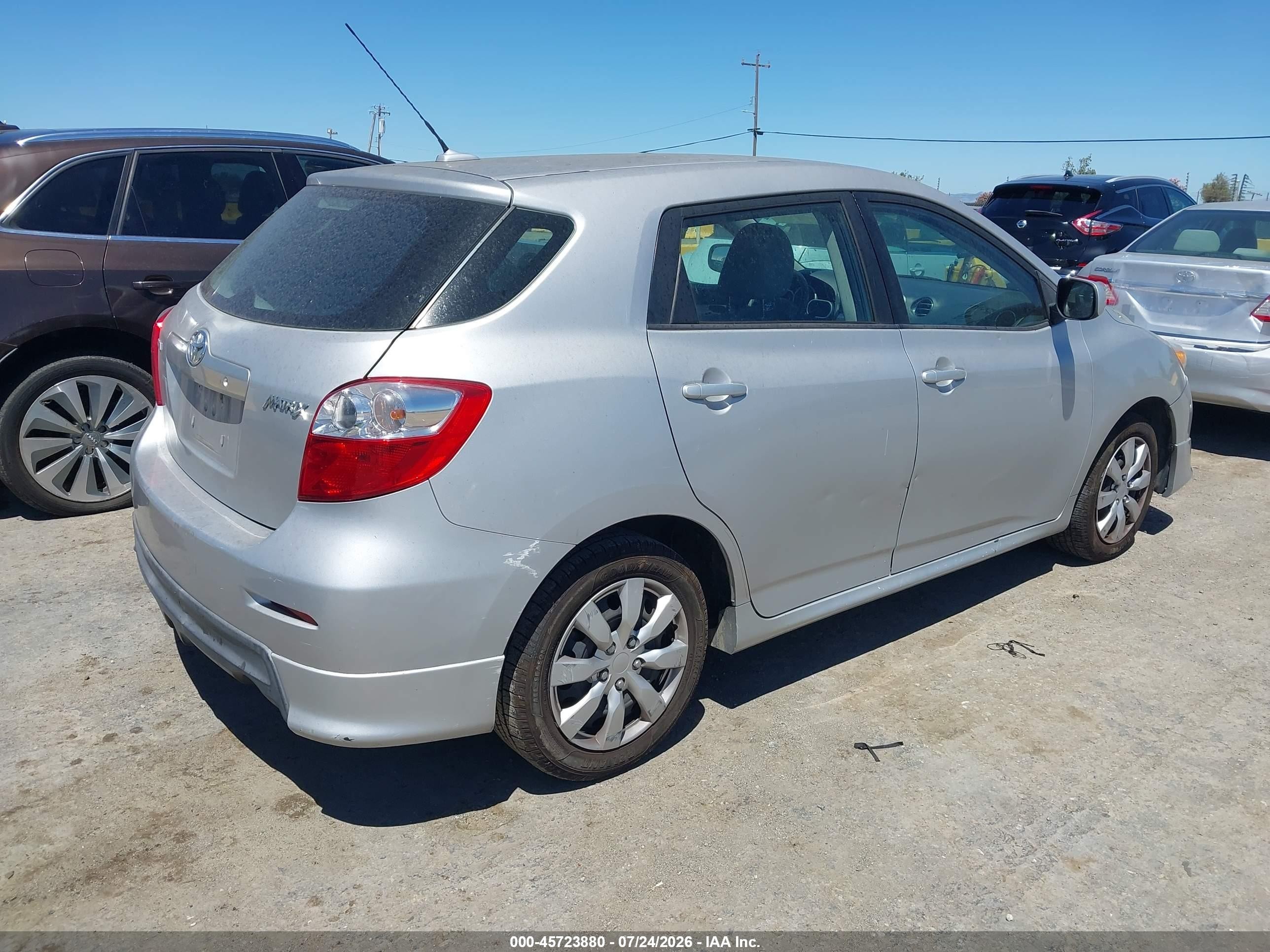 2010 Toyota Matrix   Gray vin: 2T1KU4EE7AC481686