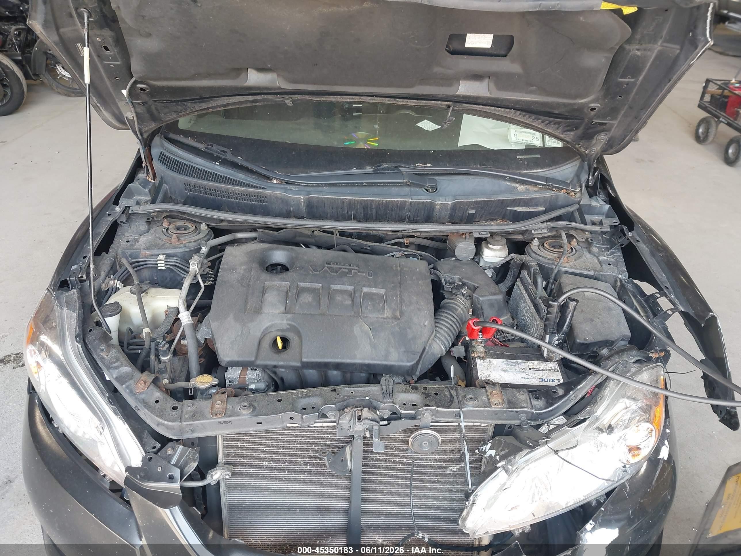 2011 Toyota Matrix   Черный vin: 2T1KU4EE7BC724625