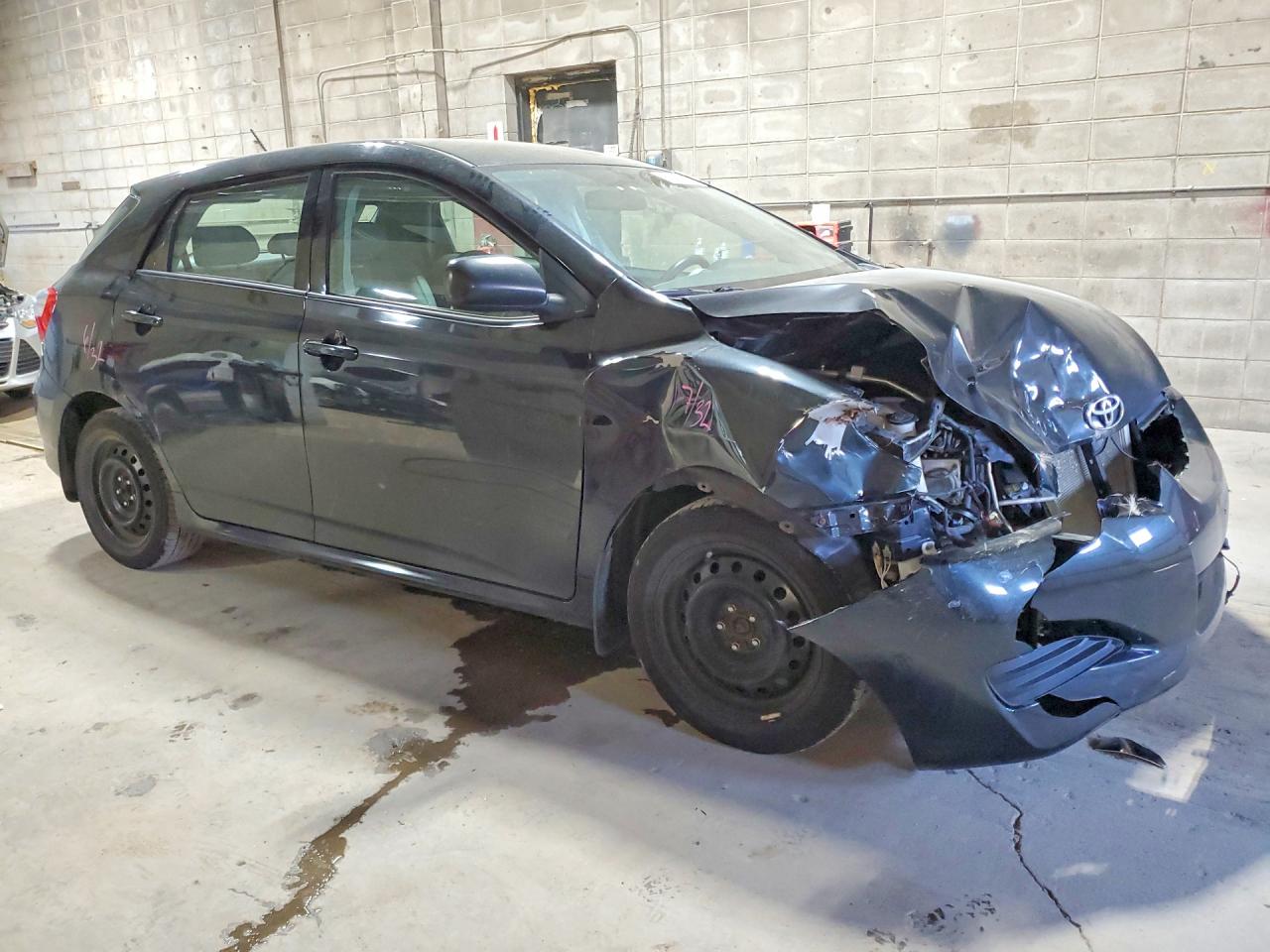 2012 Toyota Matrix L Black vin: 2T1KU4EE7CC816335
