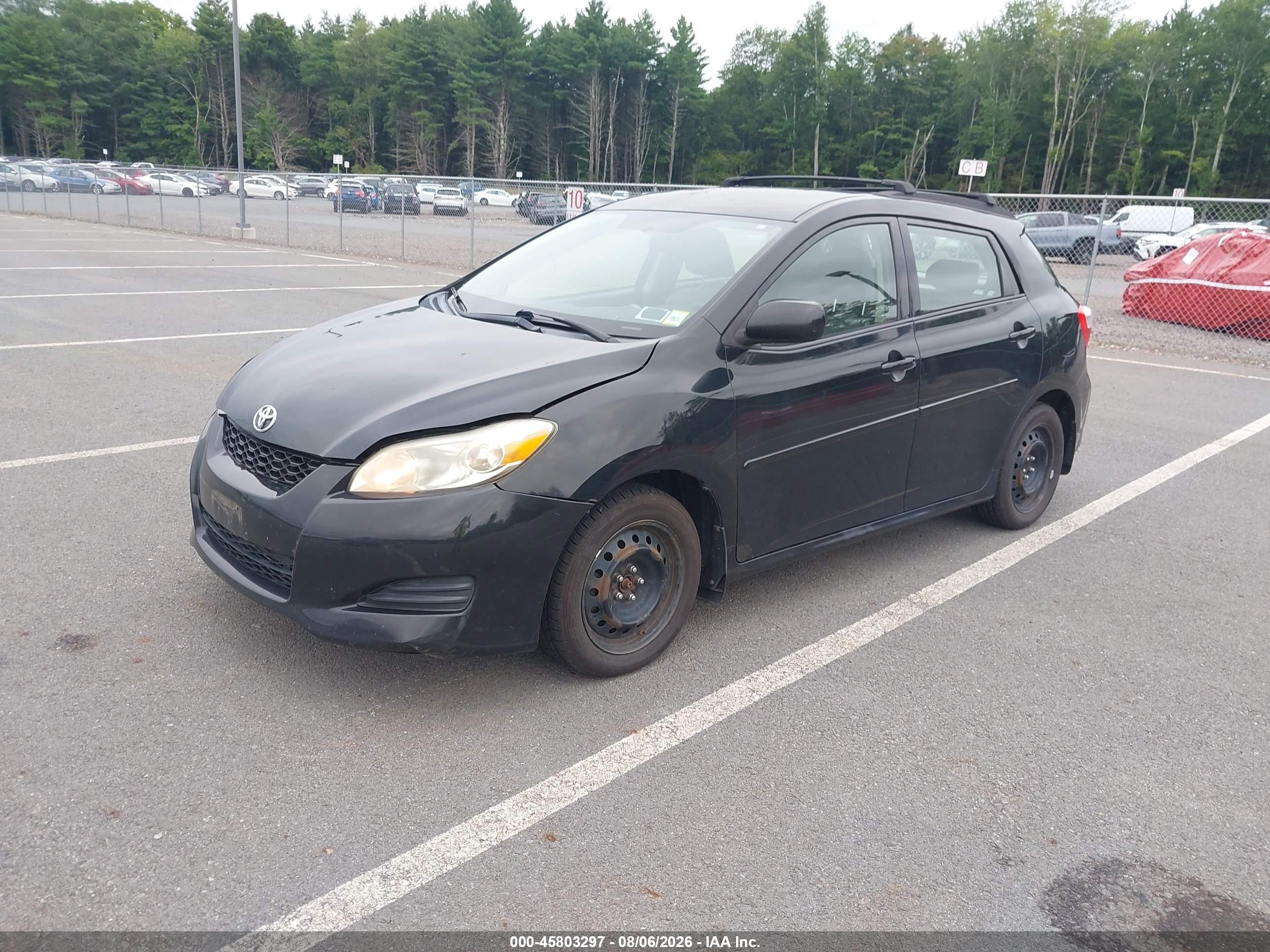2010 Toyota Matrix   Black vin: 2T1KU4EE8AC260498