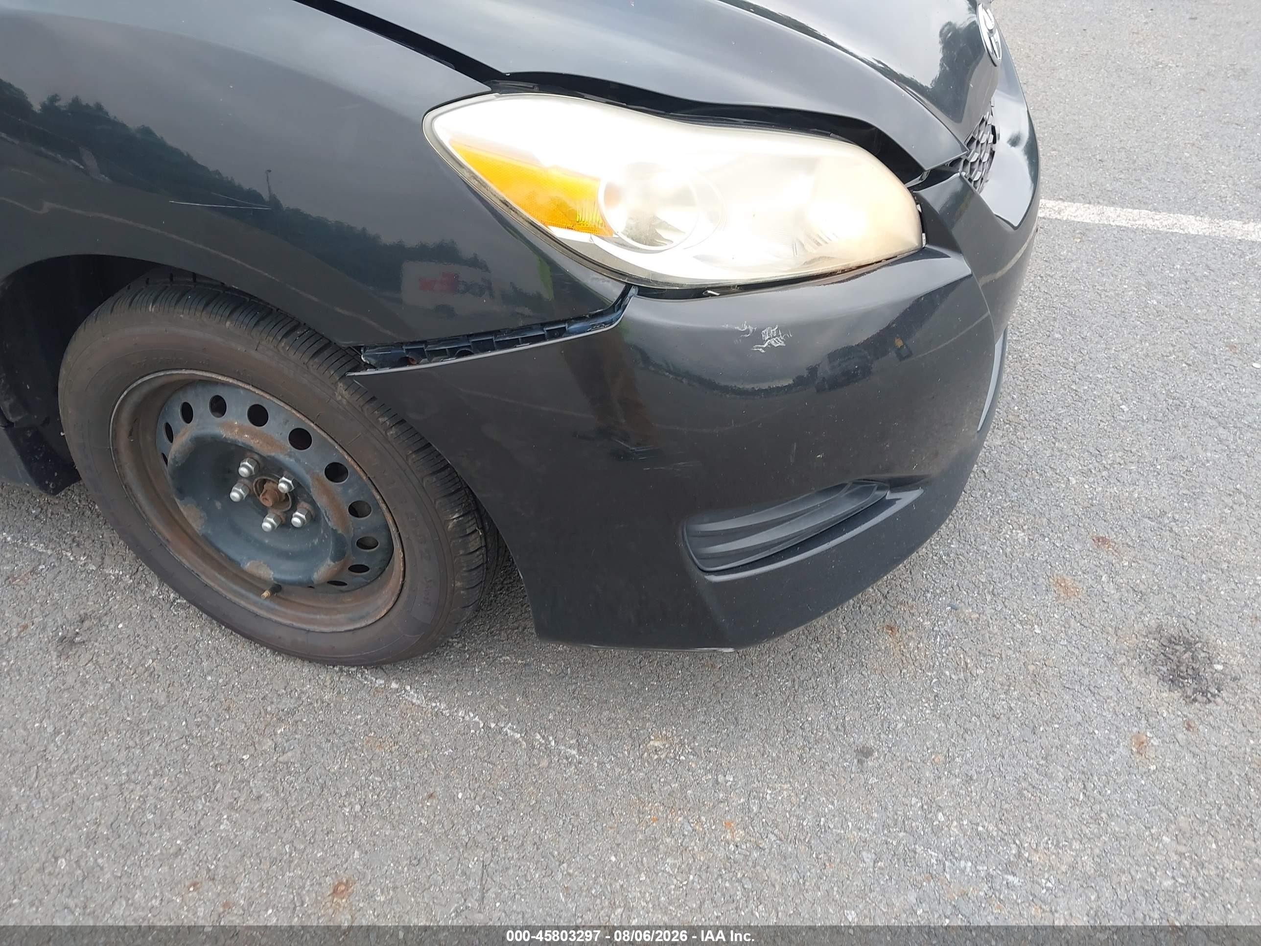 2010 Toyota Matrix   Black vin: 2T1KU4EE8AC260498