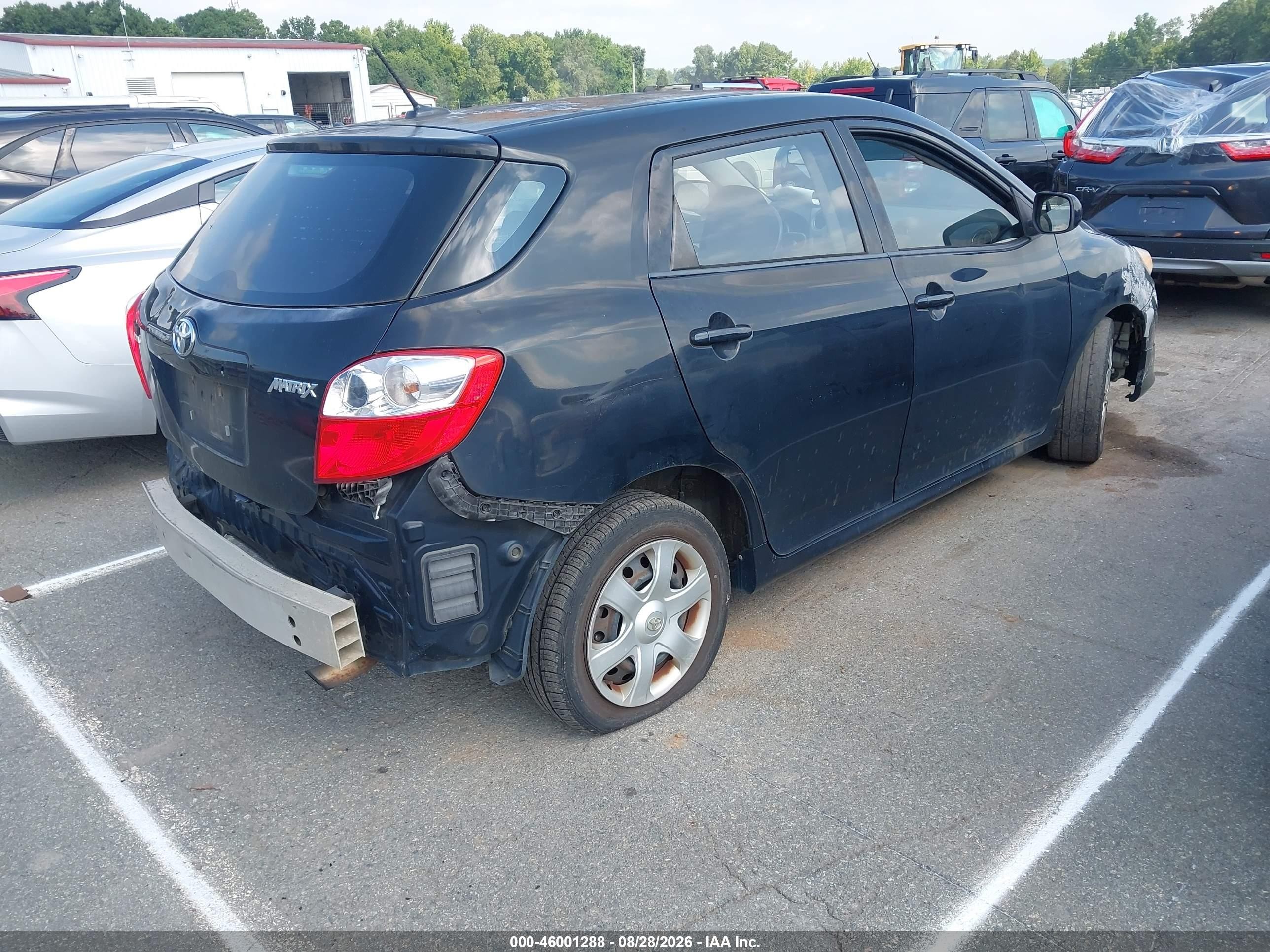2010 Toyota Matrix   Черный vin: 2T1KU4EE8AC310395