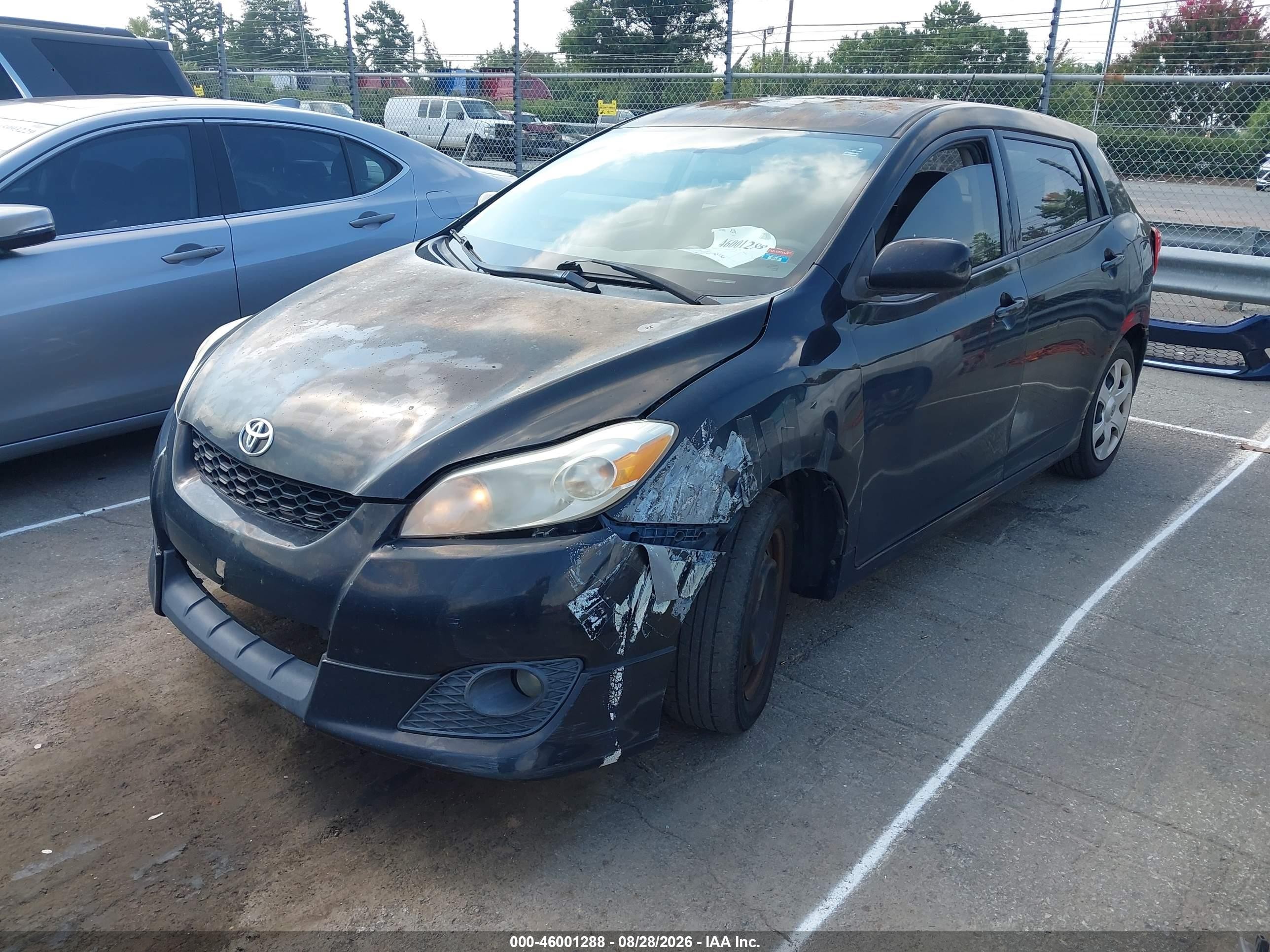 2010 Toyota Matrix   Черный vin: 2T1KU4EE8AC310395