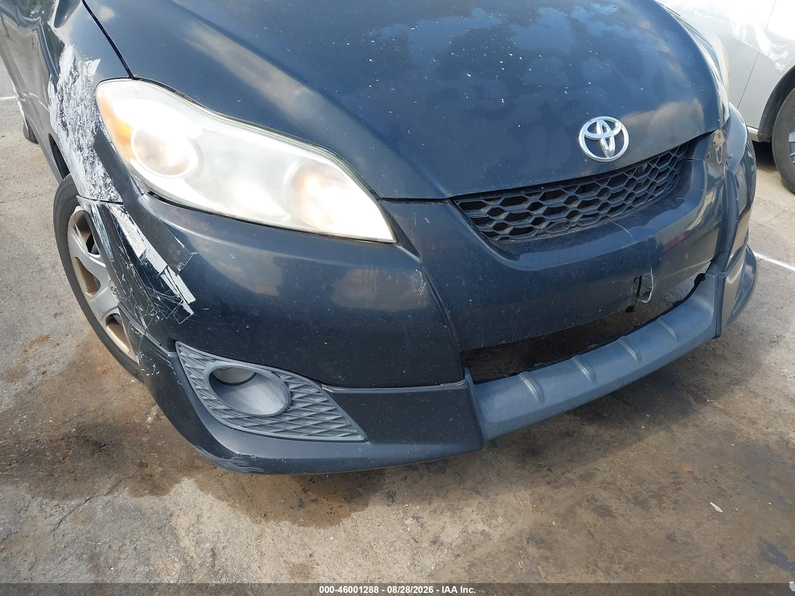 2010 Toyota Matrix   Черный vin: 2T1KU4EE8AC310395