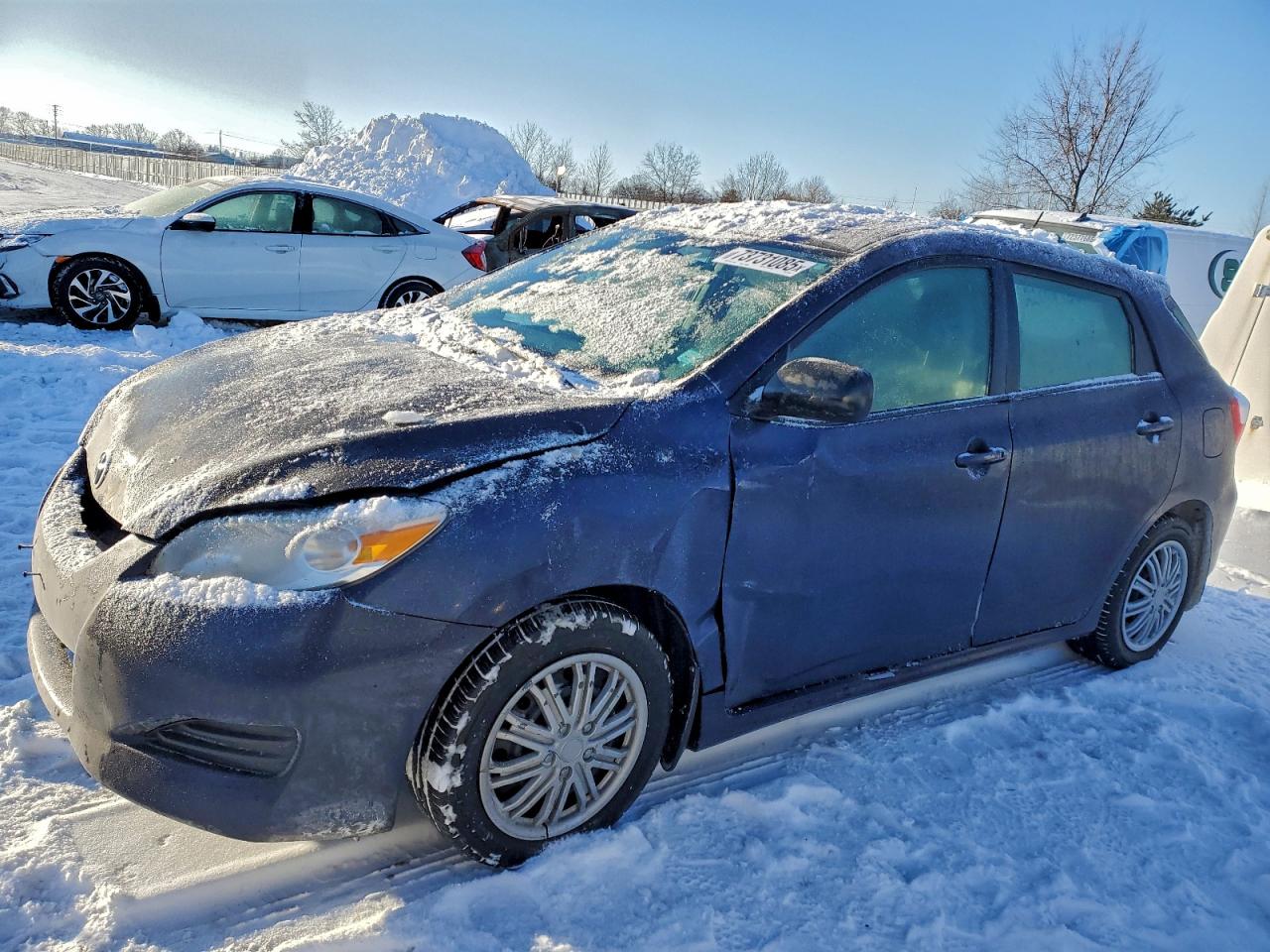 2014 Toyota Matrix Base Blue vin: 2T1KU4EE8EC132736