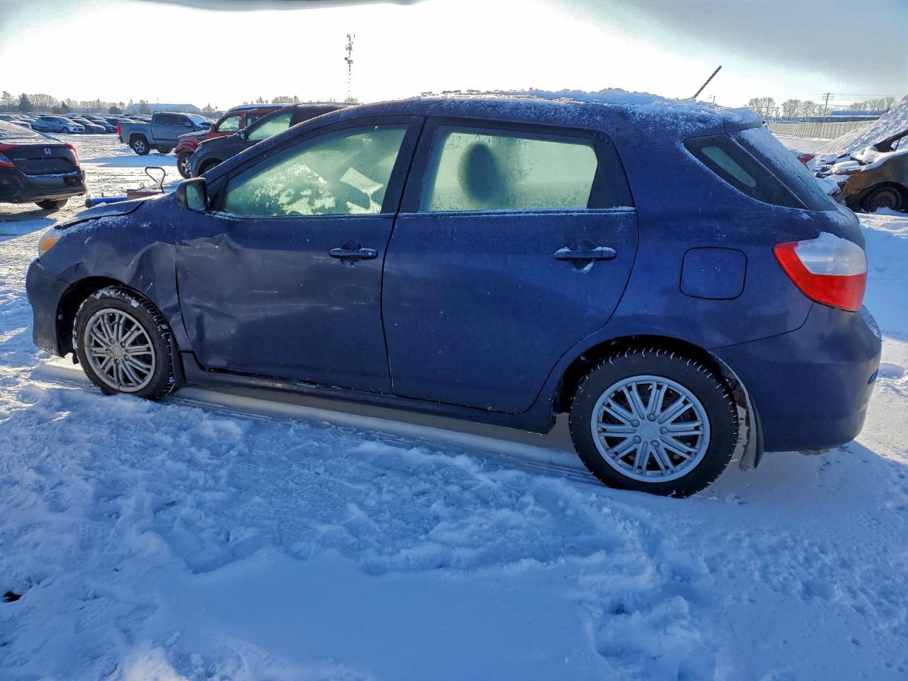 2014 Toyota Matrix Base Blue vin: 2T1KU4EE8EC132736