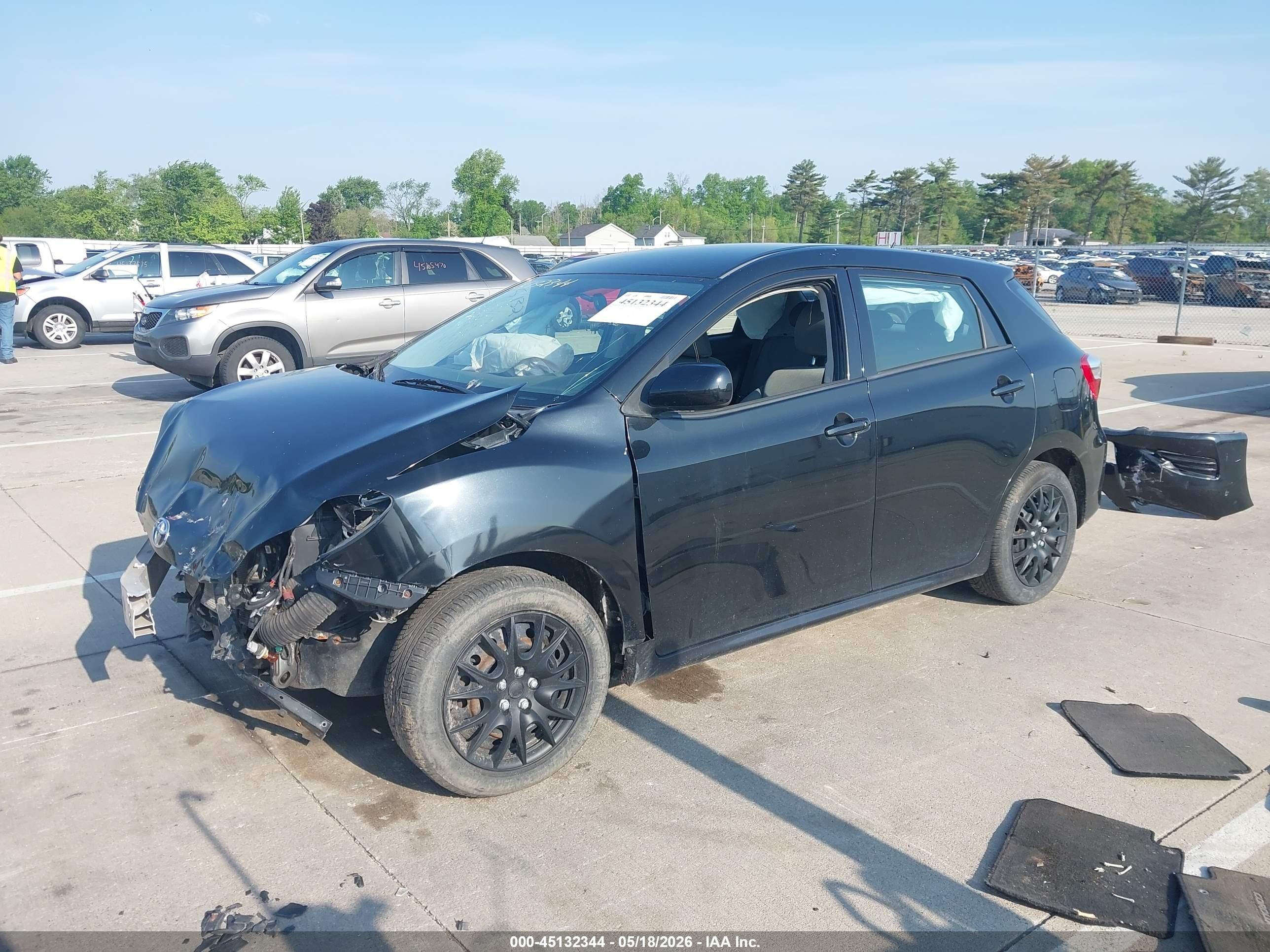 2010 Toyota Matrix   Black vin: 2T1KU4EE9AC209656