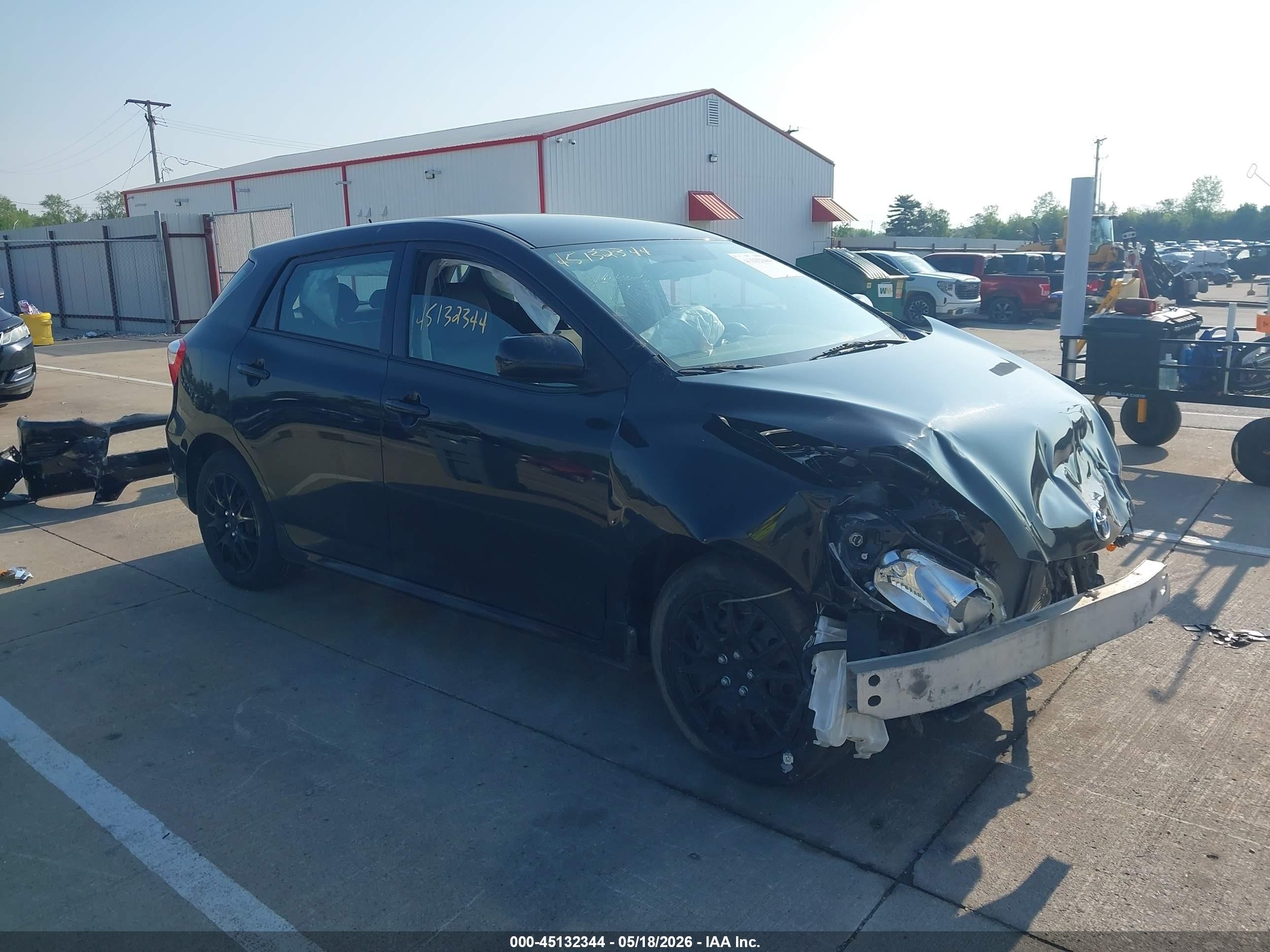 2010 Toyota Matrix   Black vin: 2T1KU4EE9AC209656
