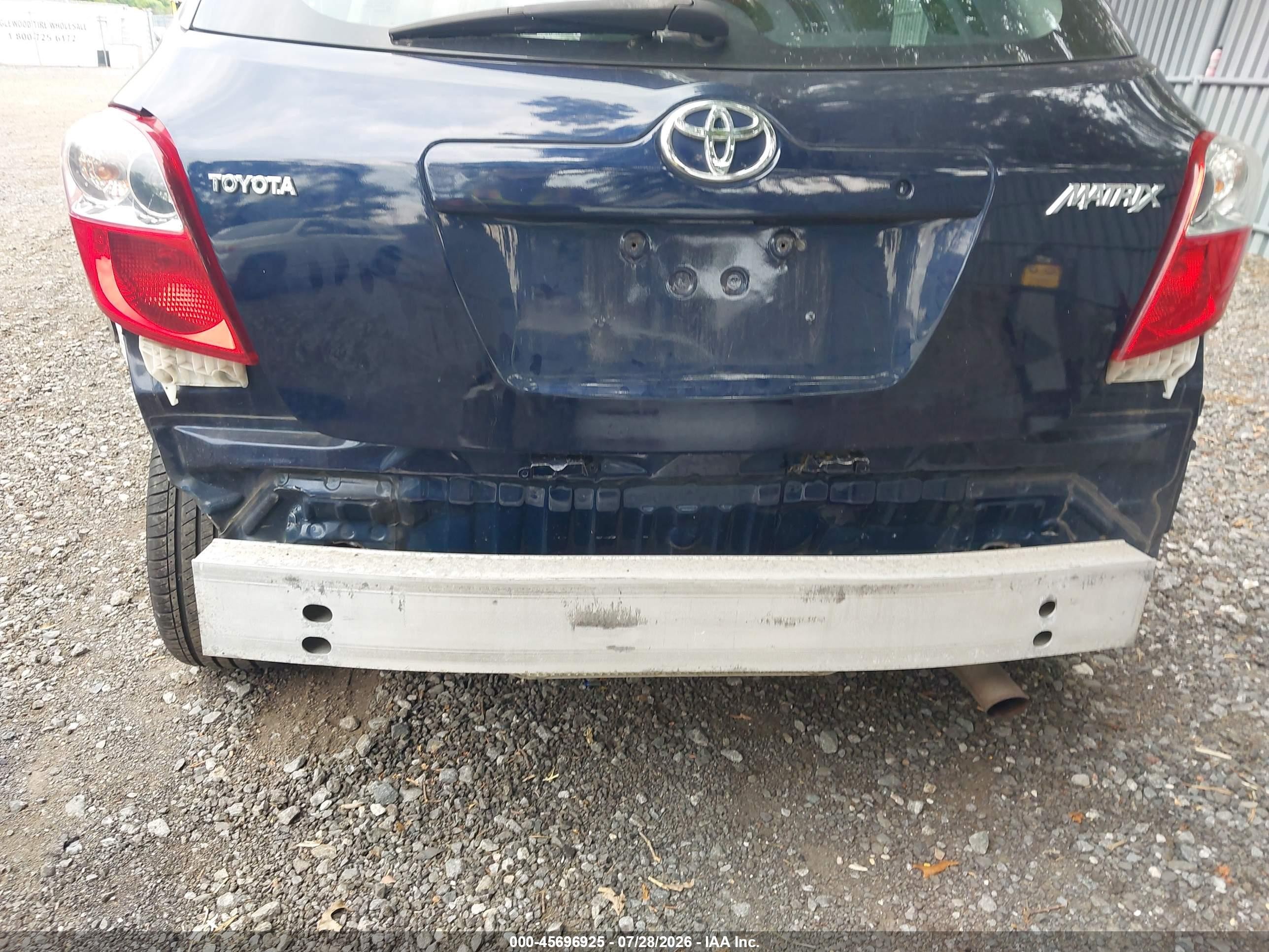 2010 Toyota Matrix Blue vin: 2T1KU4EE9AC254483