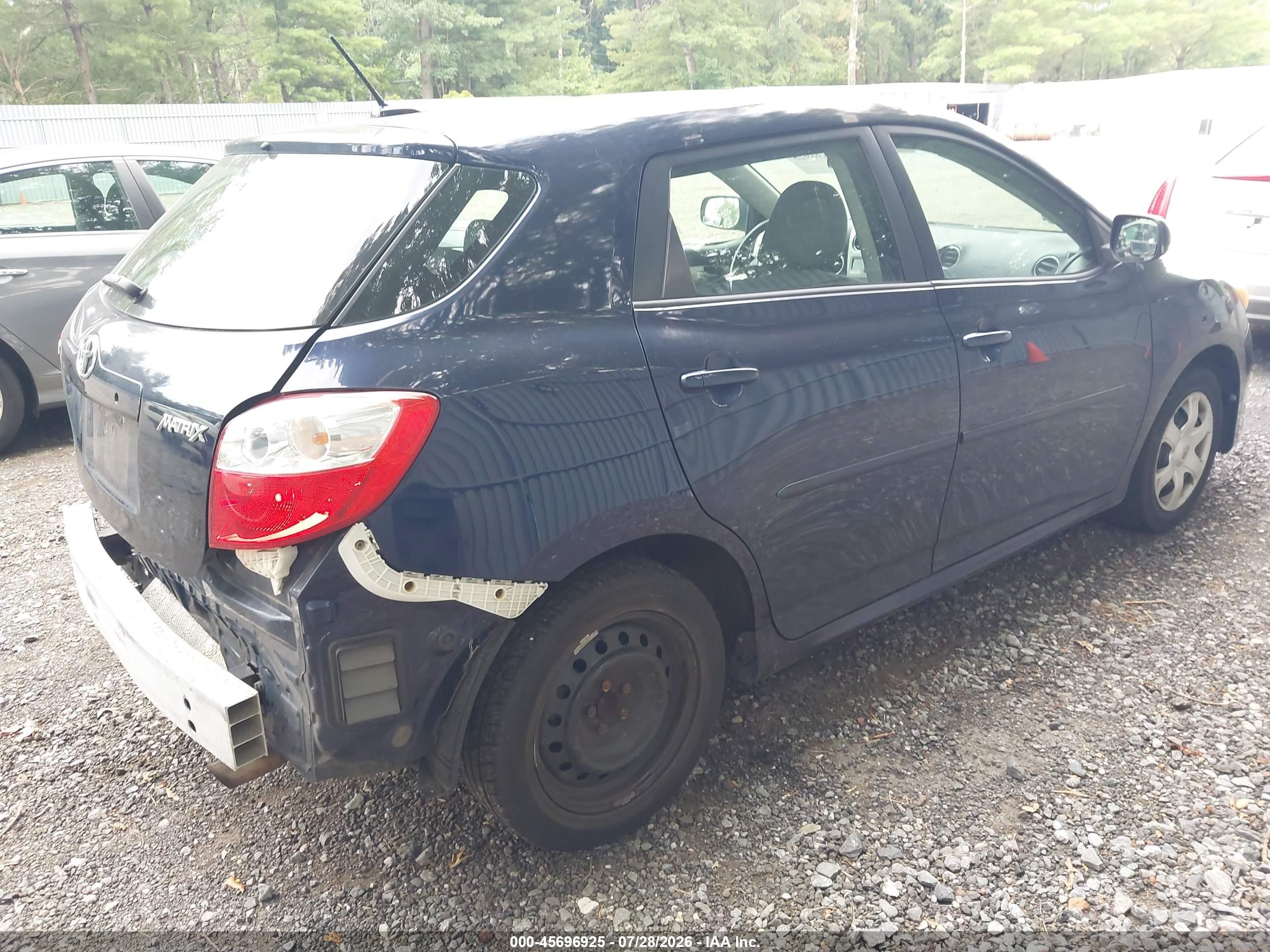 2010 Toyota Matrix Blue vin: 2T1KU4EE9AC254483