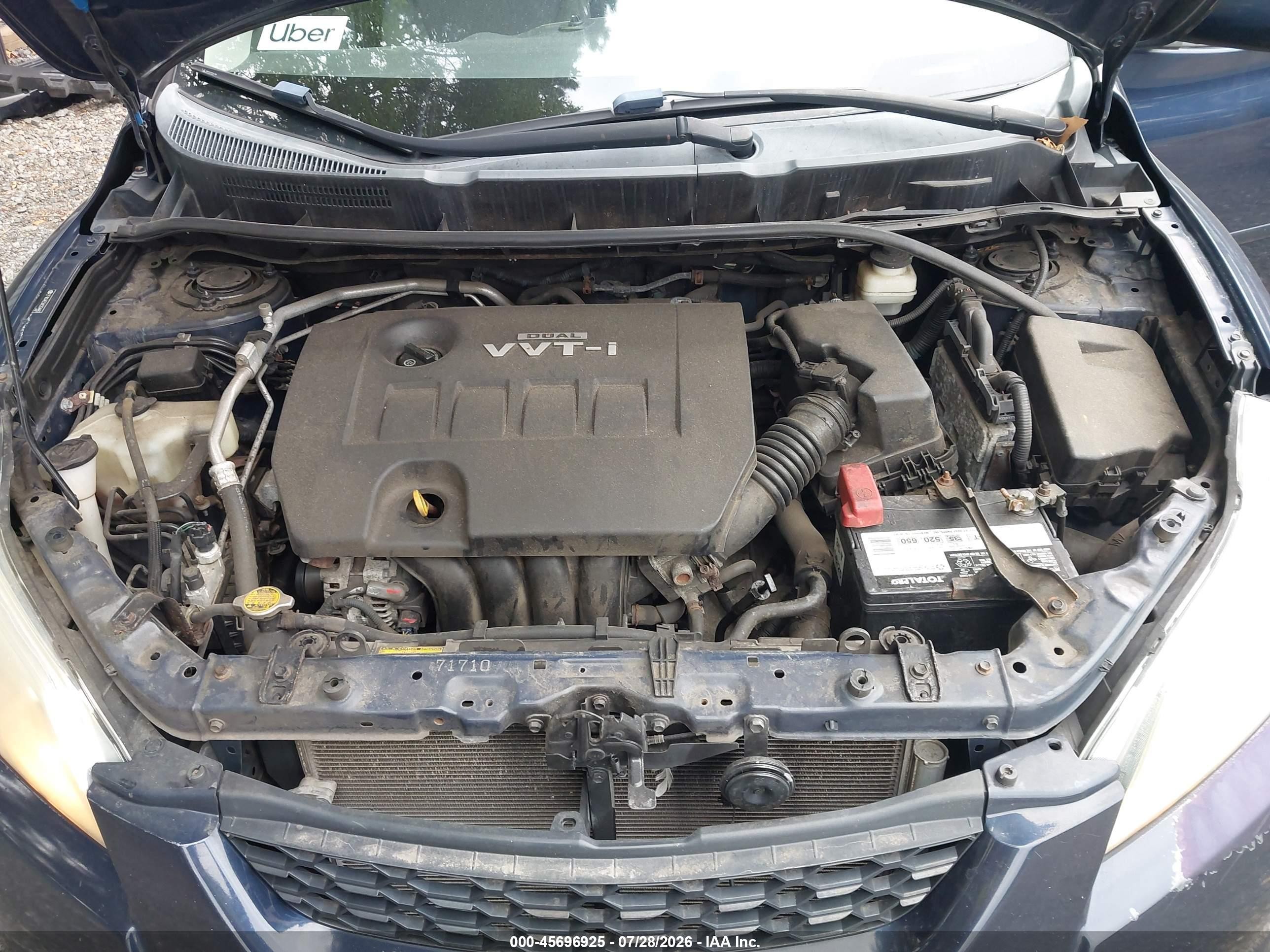 2010 Toyota Matrix Blue vin: 2T1KU4EE9AC254483