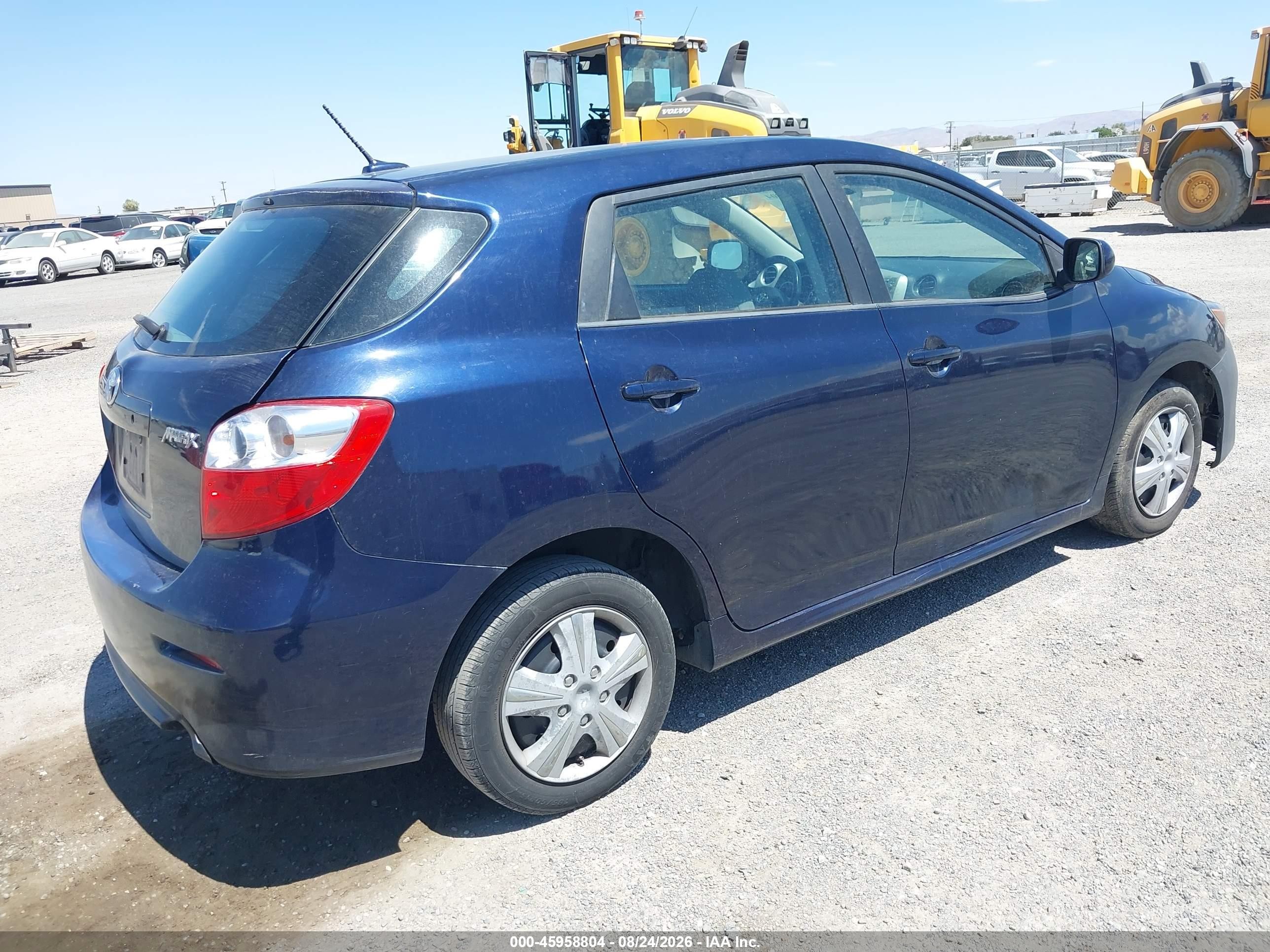 2010 Toyota Matrix   Blue vin: 2T1KU4EE9AC278041