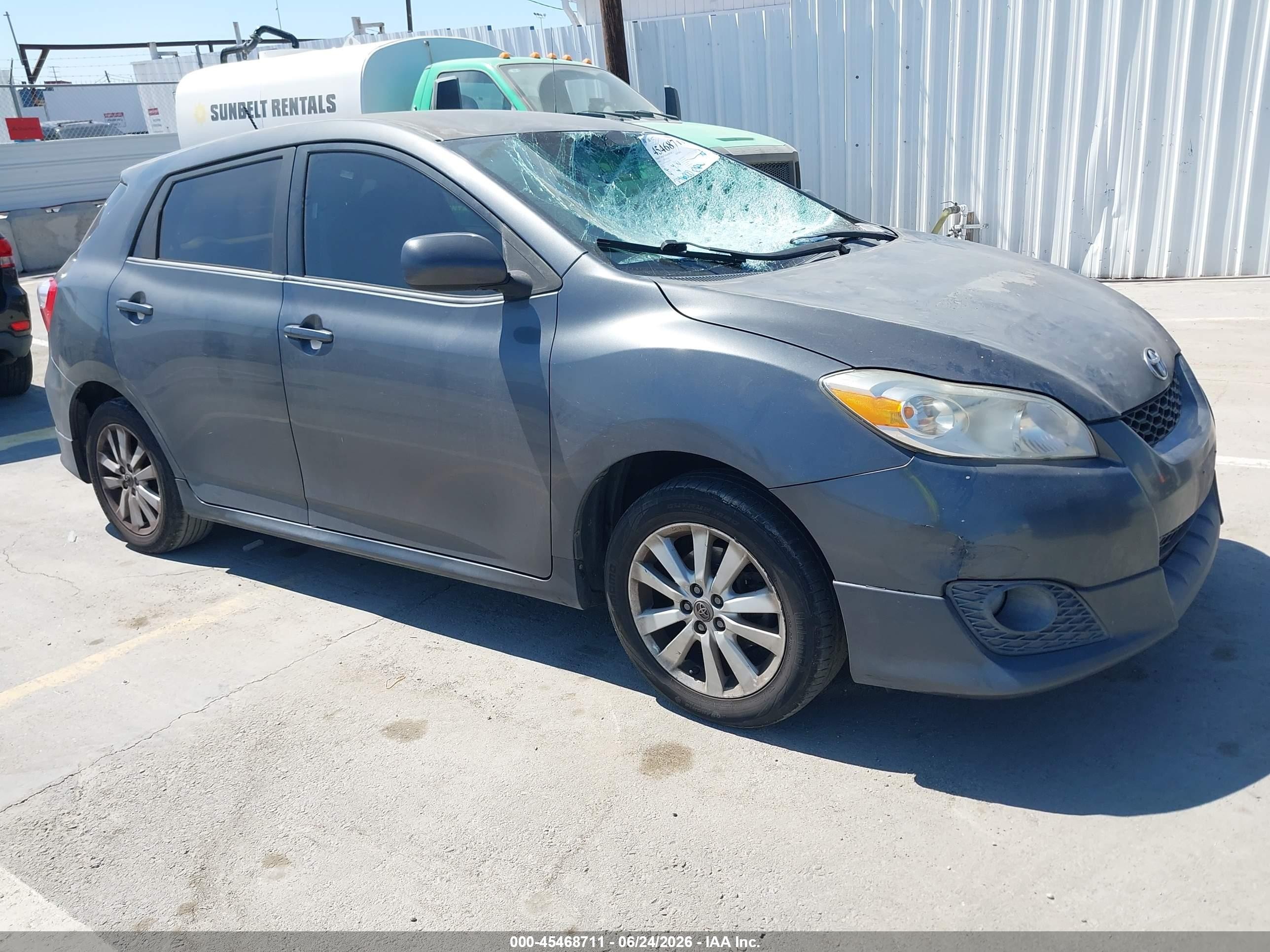 2010 Toyota Matrix   Gray vin: 2T1KU4EEXAC267324