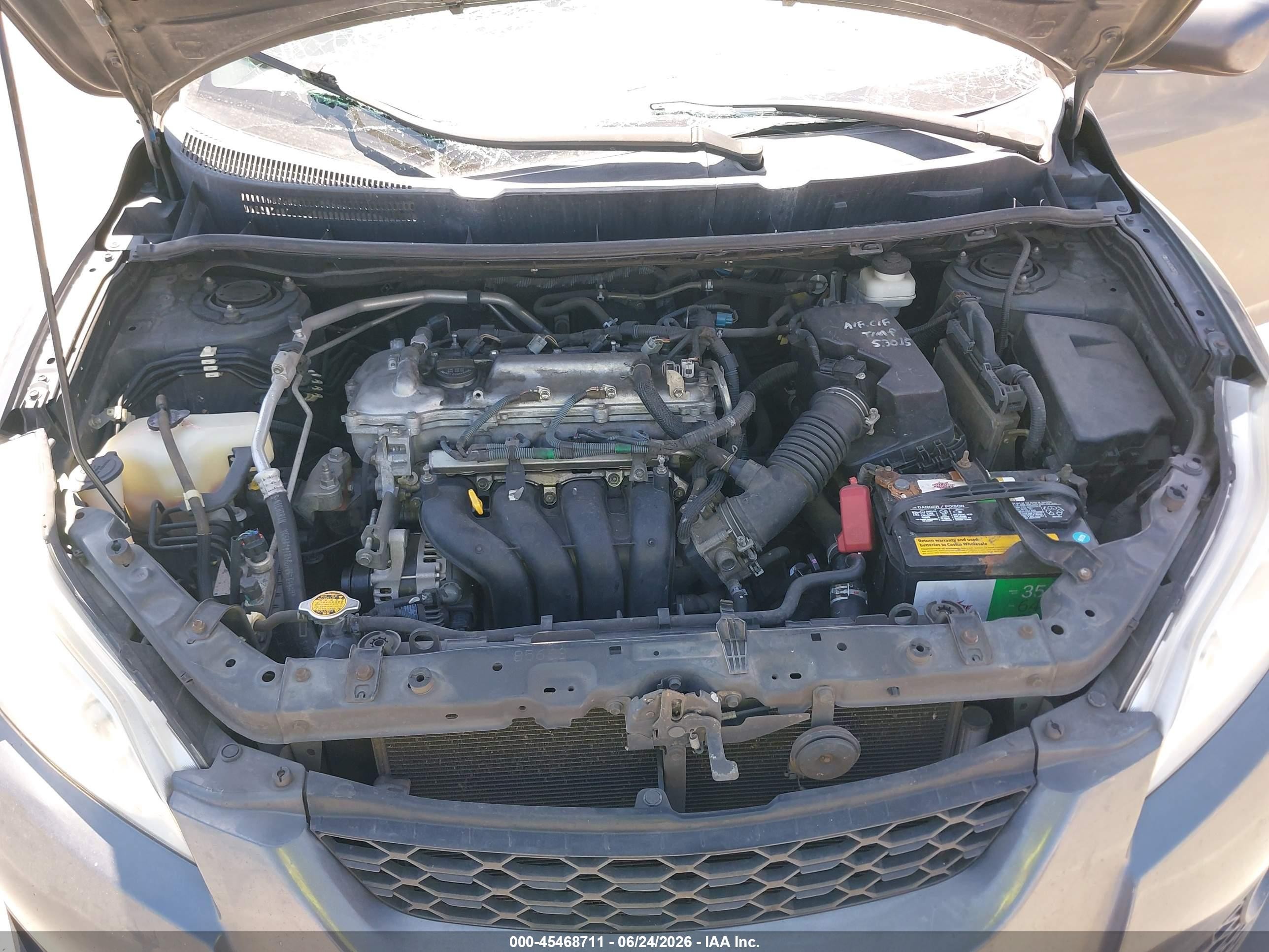 2010 Toyota Matrix   Gray vin: 2T1KU4EEXAC267324
