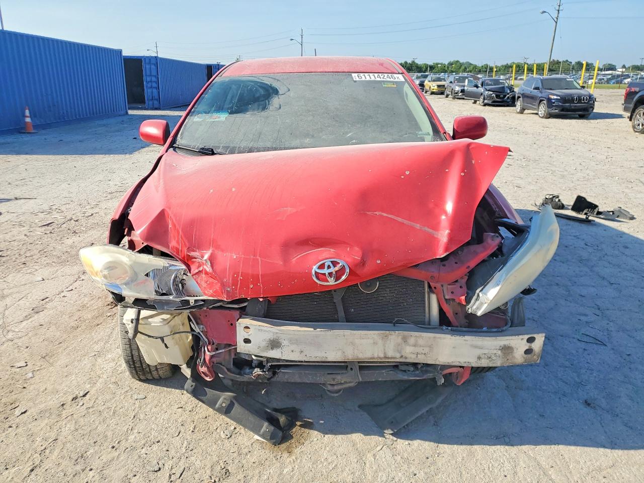 2010 Toyota Matrix Base Red vin: 2T1KU4EEXAC290585