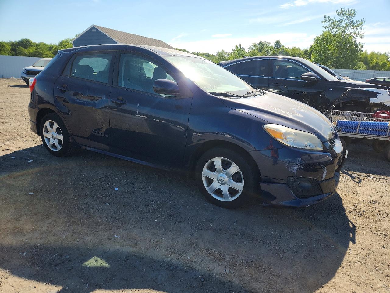 2010 Toyota Matrix Base Blue vin: 2T1KU4EEXAC309359
