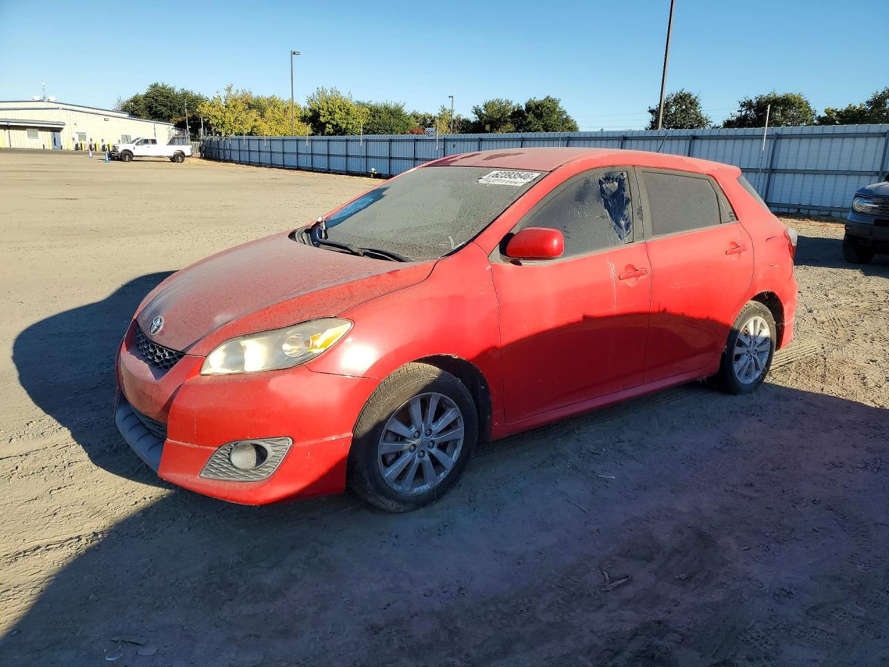 2010 Toyota Matrix Base Red vin: 2T1KU4EEXAC336366
