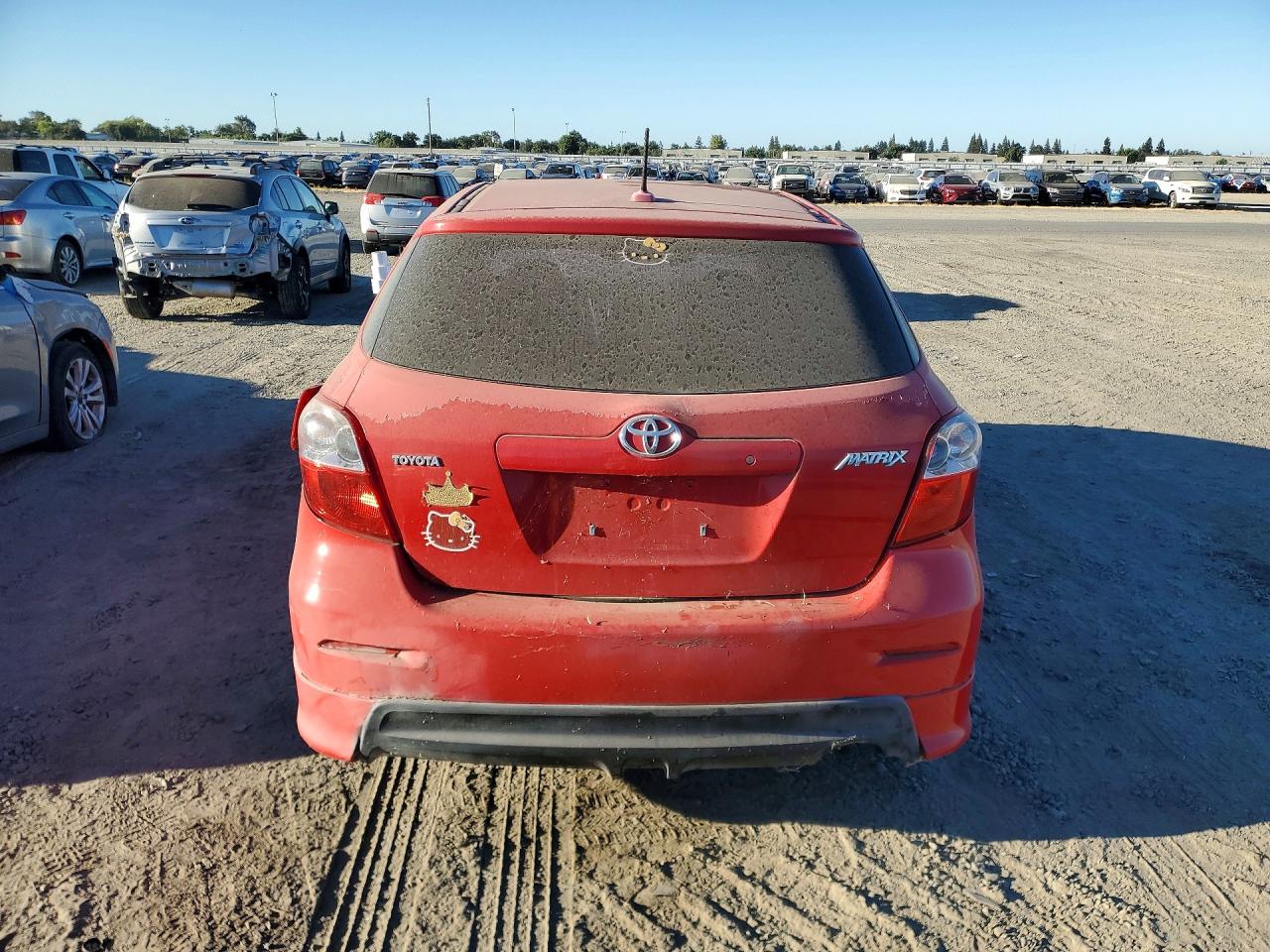2010 Toyota Matrix Base Red vin: 2T1KU4EEXAC336366