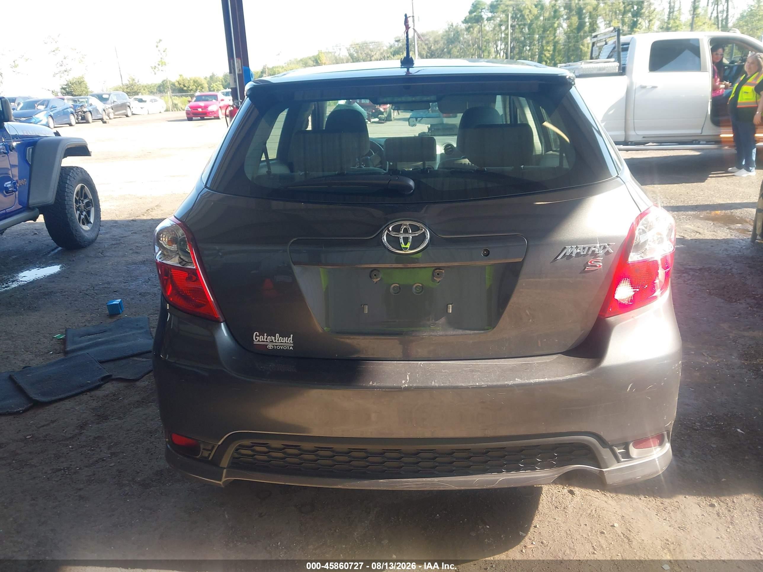 2013 Toyota Matrix L Gray vin: 2T1KU4EEXDC038601
