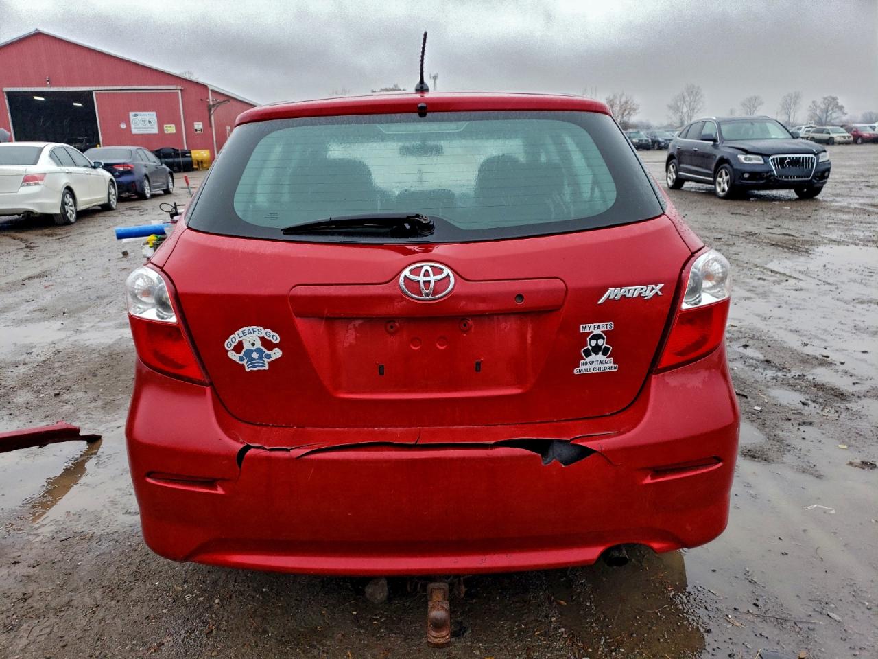 2014 Toyota Matrix Base Red vin: 2T1KU4EEXEC130938